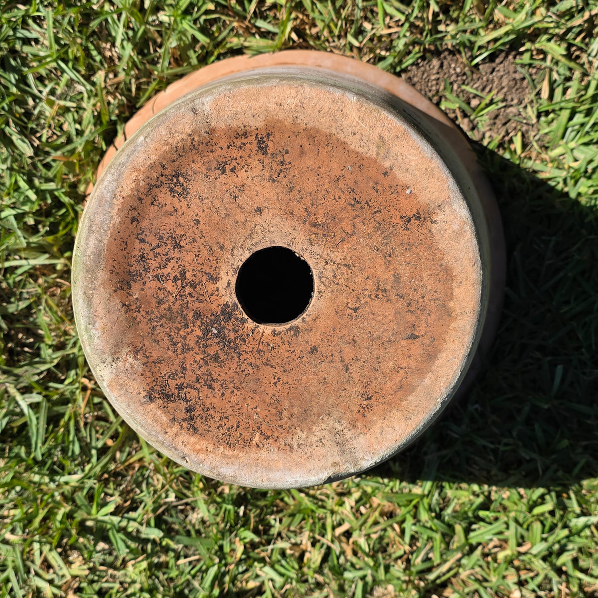 Vintage 13" Terracotta Planter Pot Heavy Duty Clay Garden Flower Mid Century USA
