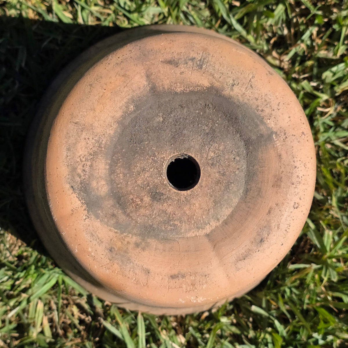 Vintage Terracotta Planter Pot Weathered Clay 10" Flower Rustic Patina Standard