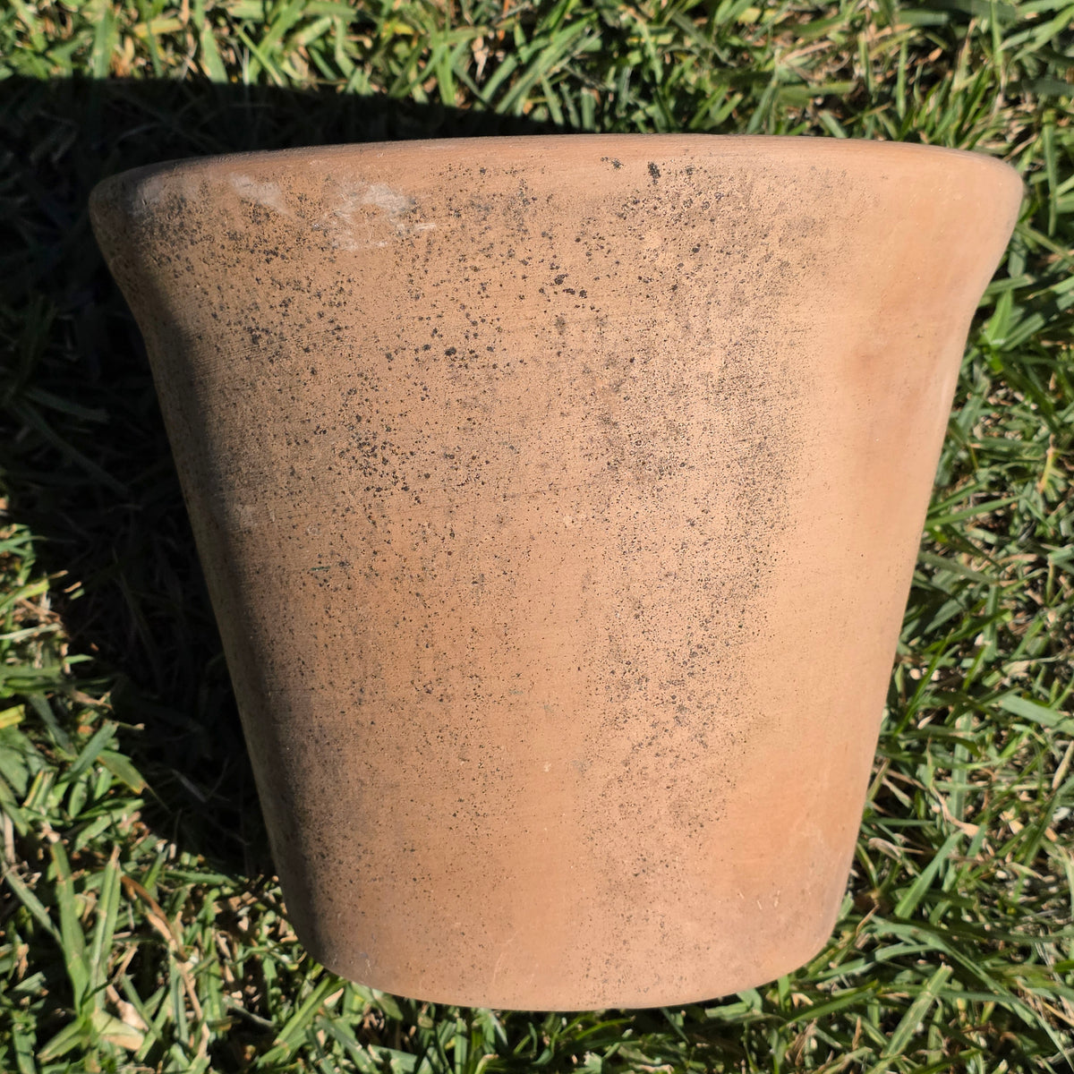 Vintage Terracotta Planter Pot Weathered Clay 10" Flower Rustic Patina Standard