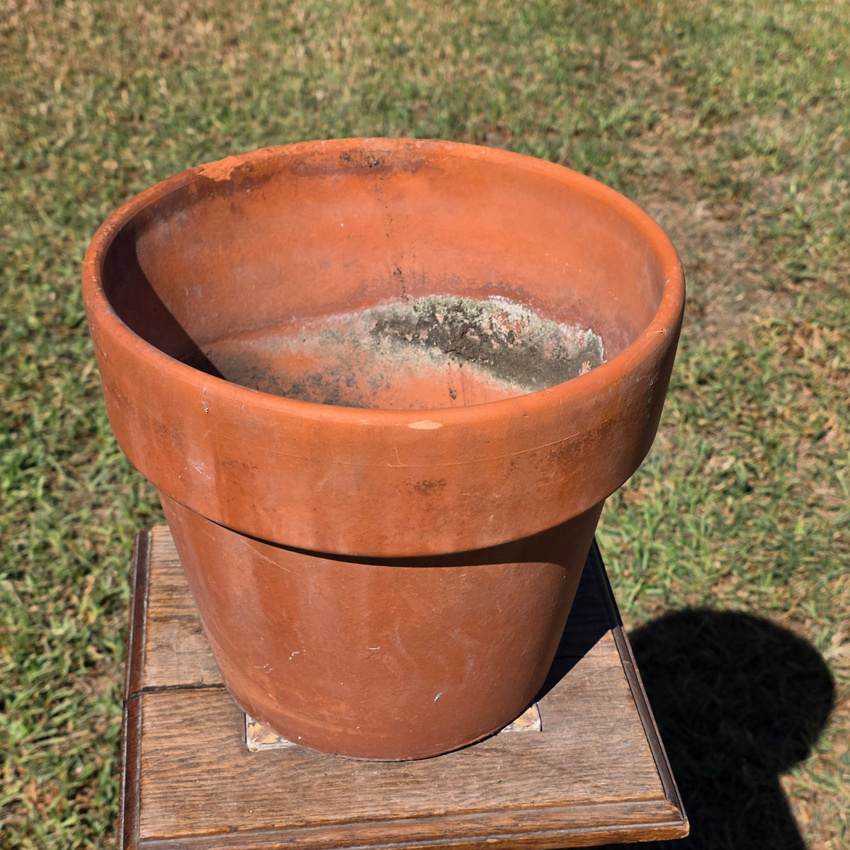 Vintage Terracotta Clay Planter Pot 11" Standard Rim Flower Garden Aged Patina