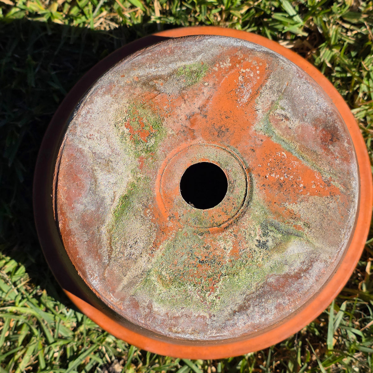 Vintage Terracotta Clay Planter Pot 11" Standard Rim Flower Garden Aged Patina