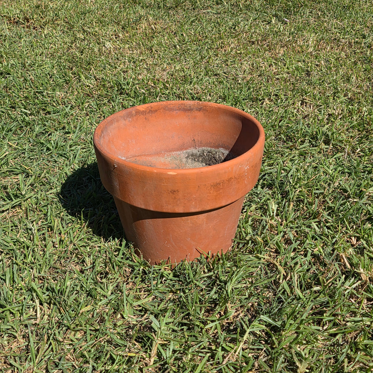 Vintage Terracotta Clay Planter Pot 11" Standard Rim Flower Garden Aged Patina
