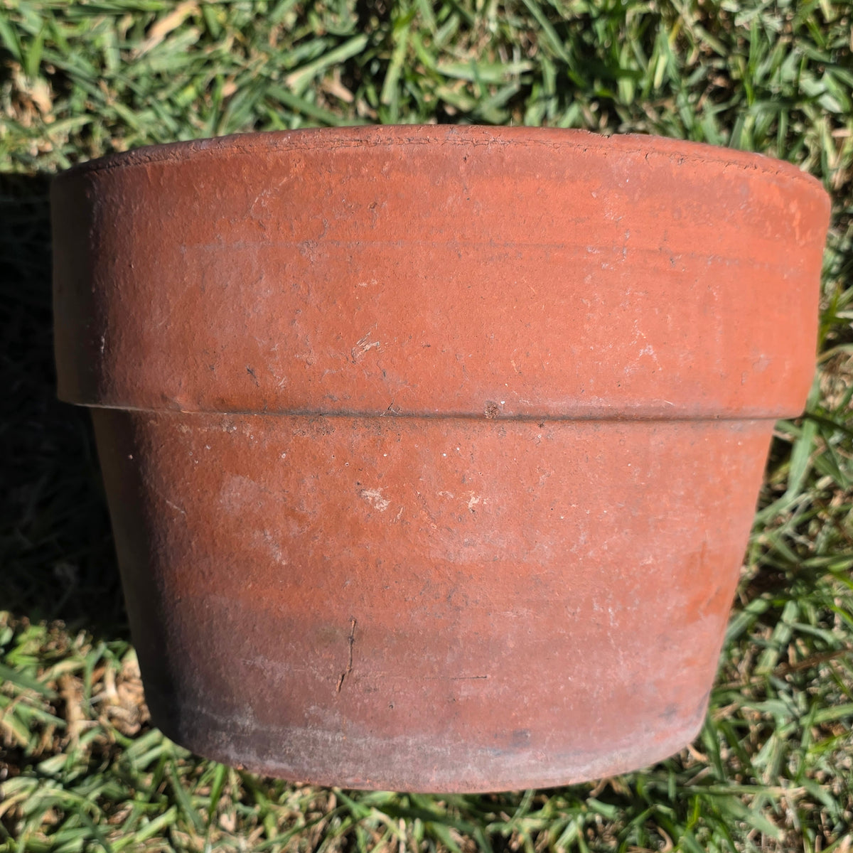 Vintage Terracotta Clay Planter Pot 10" Azalea Squat Low Profile Flower Garden