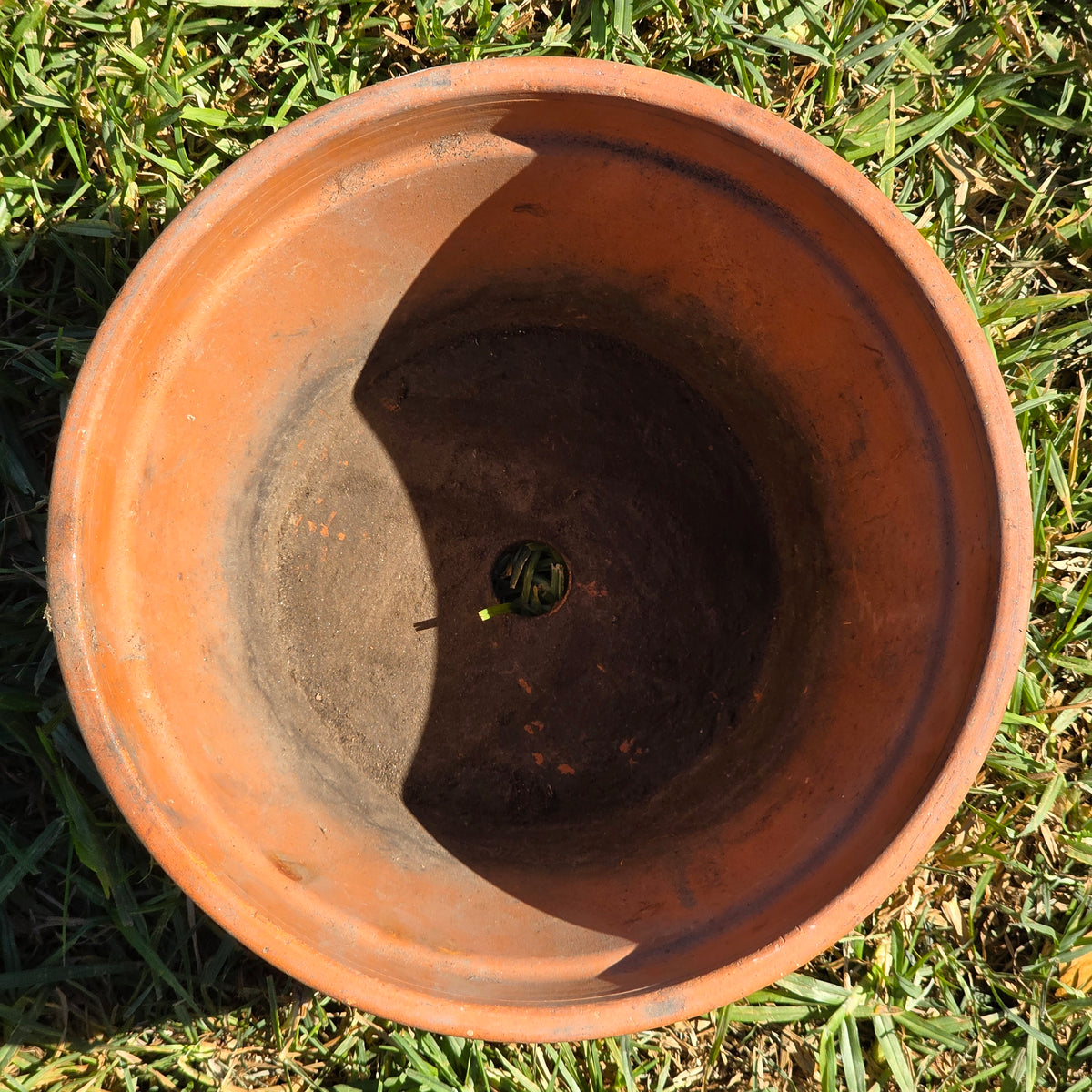 Vintage EV Euganea Vasi Terracotta Planter Pot 10" Made in Italy Clay Flower Age