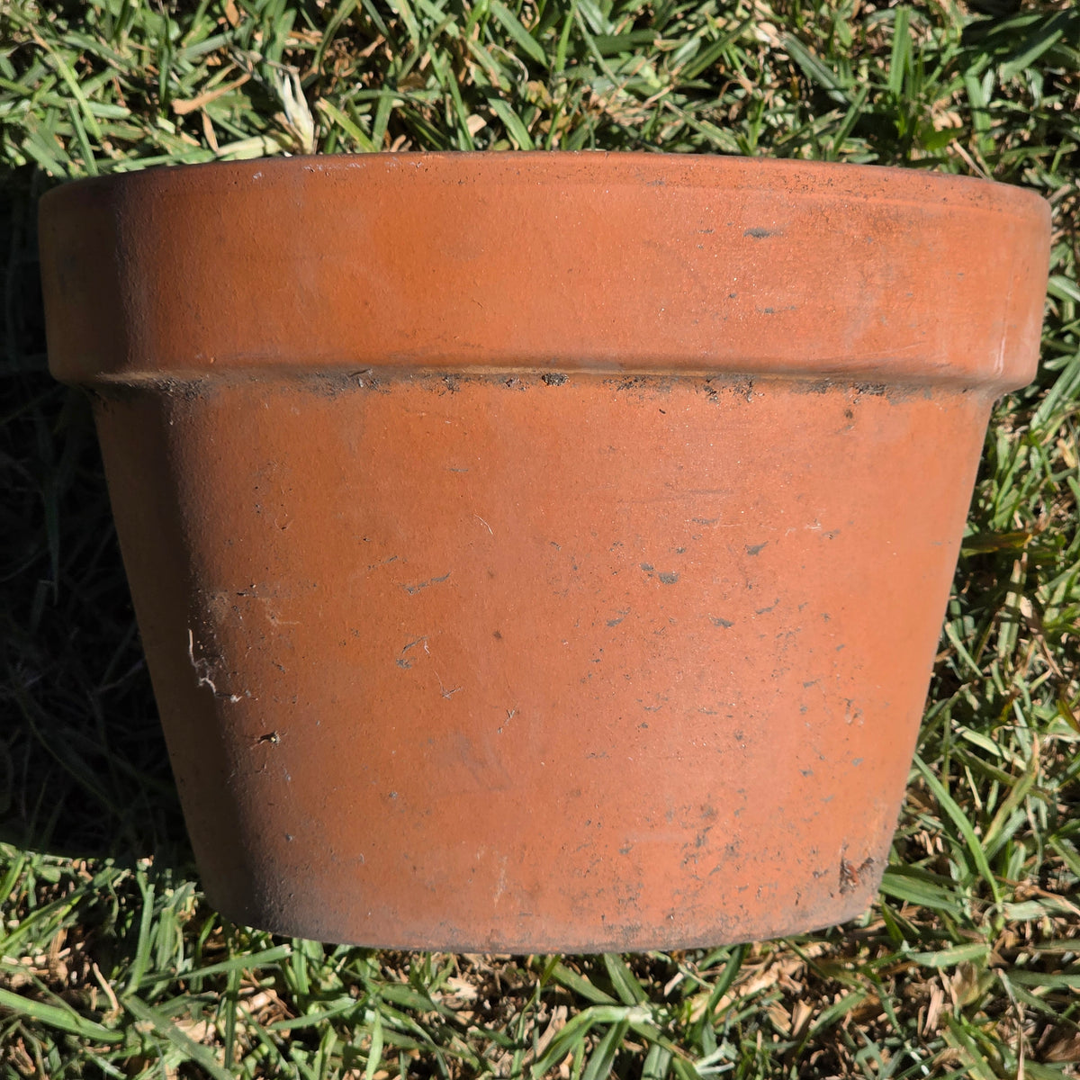 Vintage EV Euganea Vasi Terracotta Planter Pot 10" Made in Italy Clay Flower Age