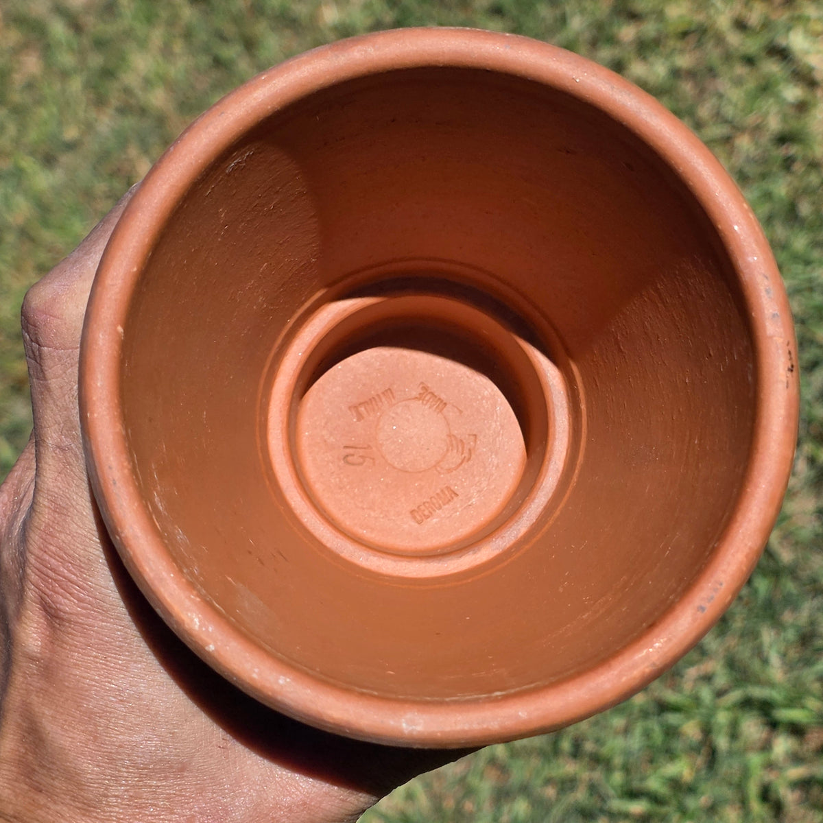 Vintage Deroma Italy Terracotta Tall Planter Pots Set of 2 Clay Long Tom Rose