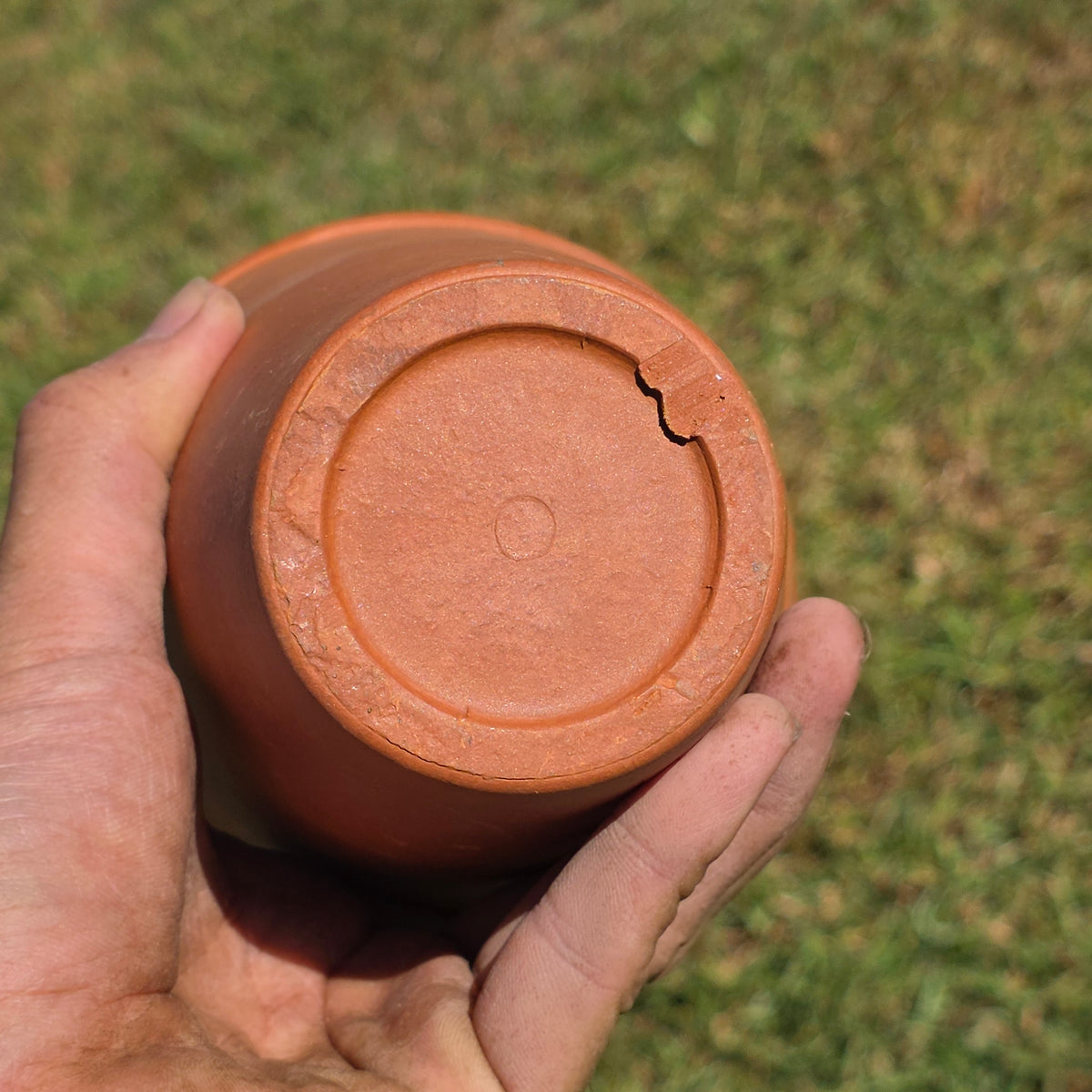 Vintage Deroma Italy Terracotta Tall Planter Pots Set of 2 Clay Long Tom Rose