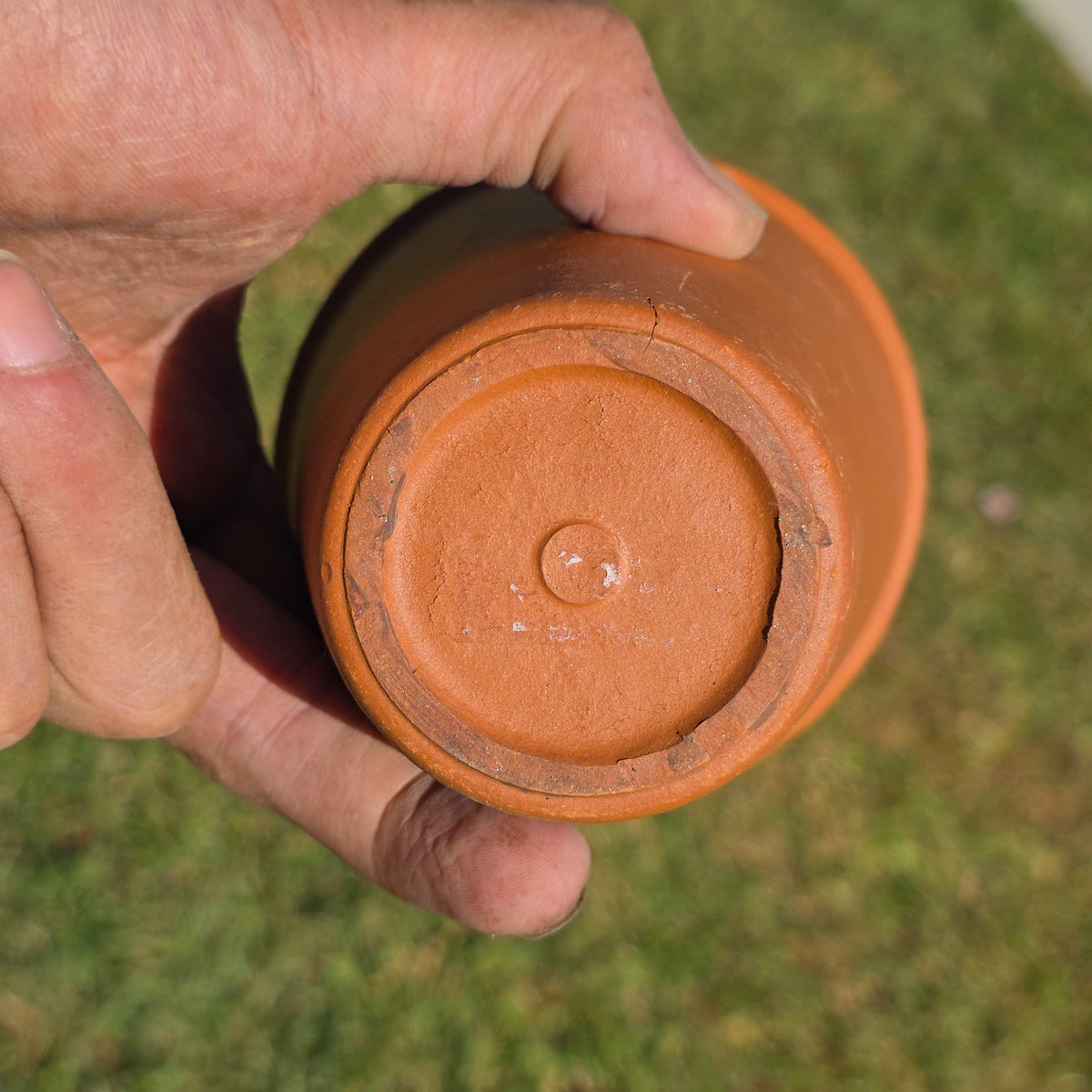 Vintage Deroma Italy Terracotta Tall Planter Pots Set of 2 Clay Long Tom Rose