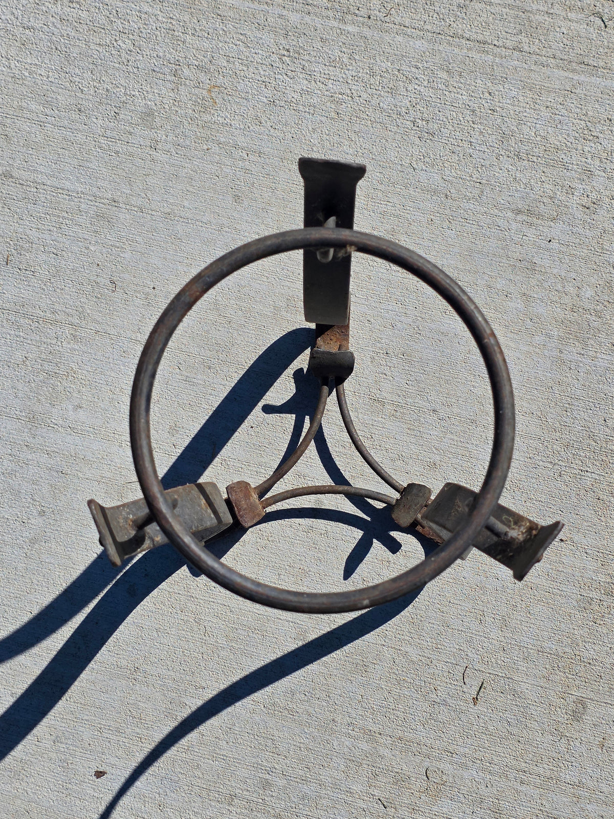 Vintage Wrought Iron Plant Stand Spanish Revival Forged Metal Craftsman Patio