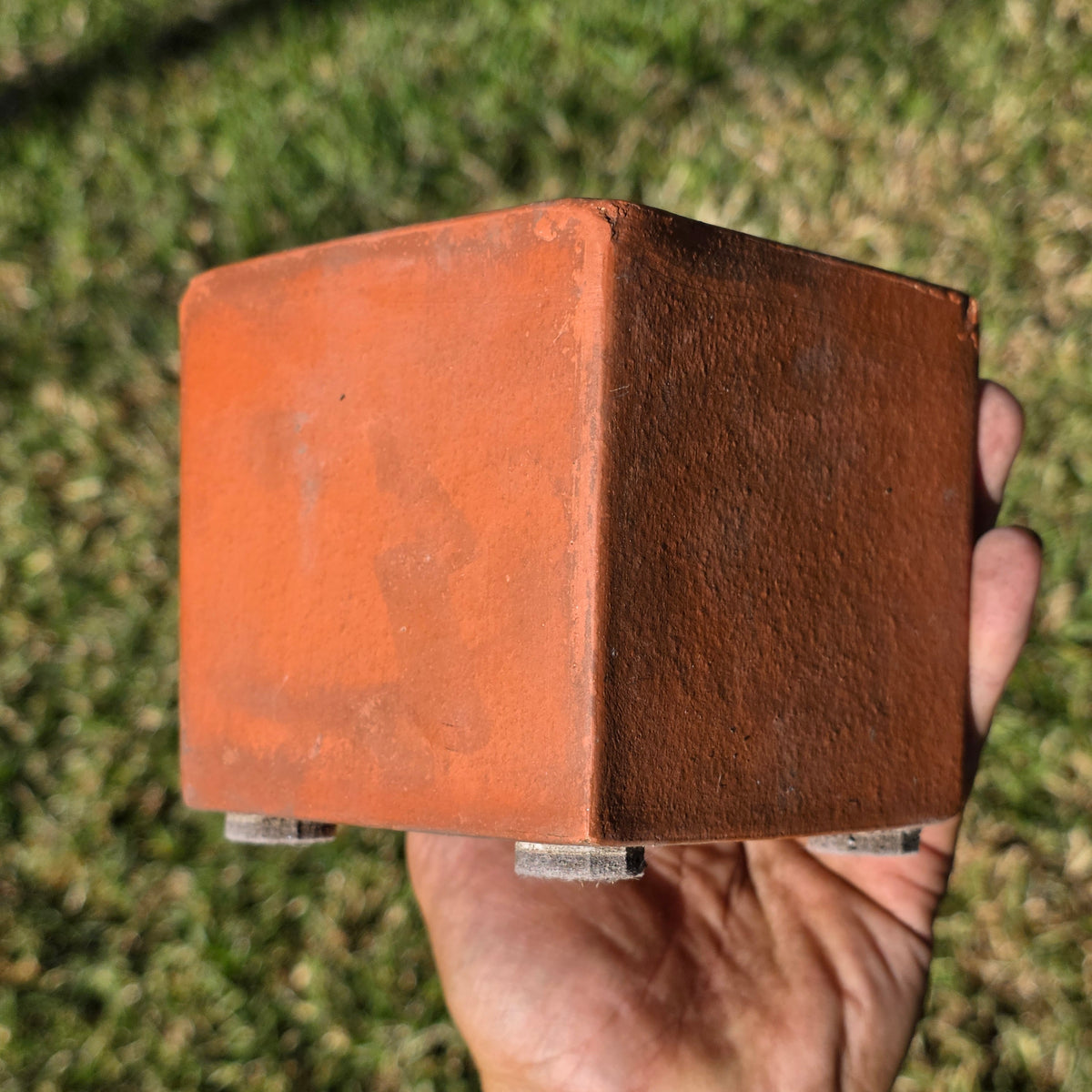 MCM Vintage Bennington Potters 1844 Terracotta Square Planter Cachepot David Gil