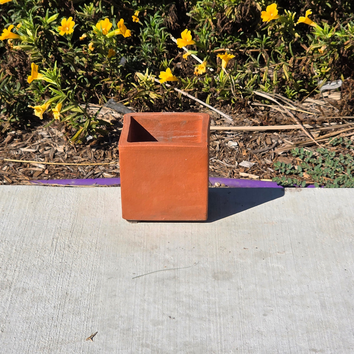 MCM Vintage Bennington Potters 1844 Terracotta Square Planter Cachepot David Gil