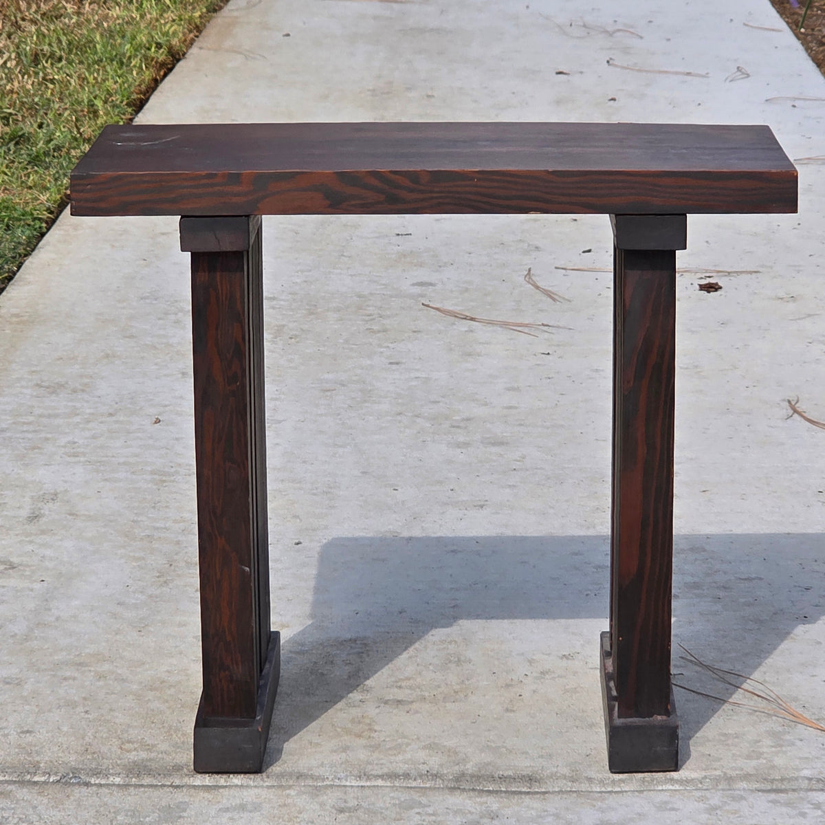 Vintage Mission Style Solid Wood Plant Stand Arts Crafts Accent End Table 20"