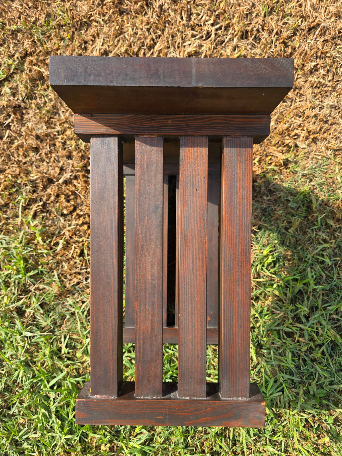 Vintage Mission Style Solid Wood Plant Stand Arts Crafts Accent End Table 20"