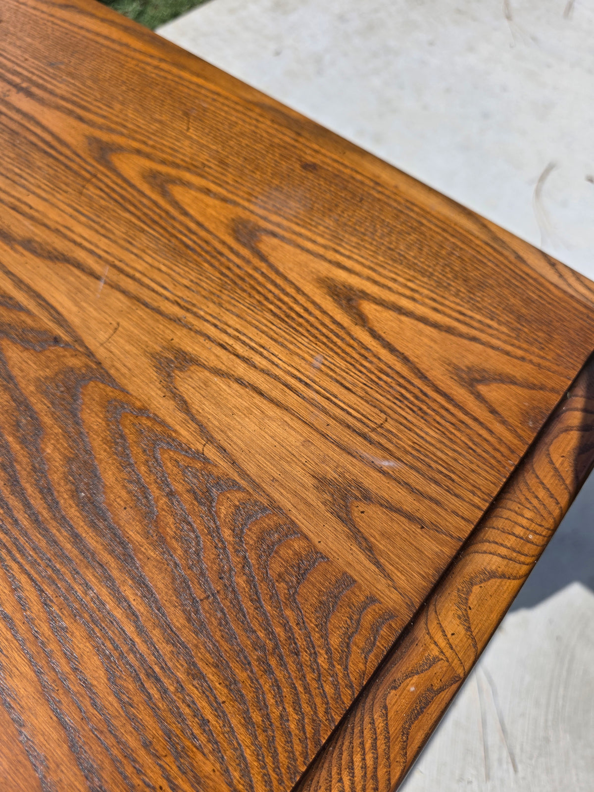 Vintage Oak Nesting Tables Set of 2 Jacobean Turned Legs Distressed Finish