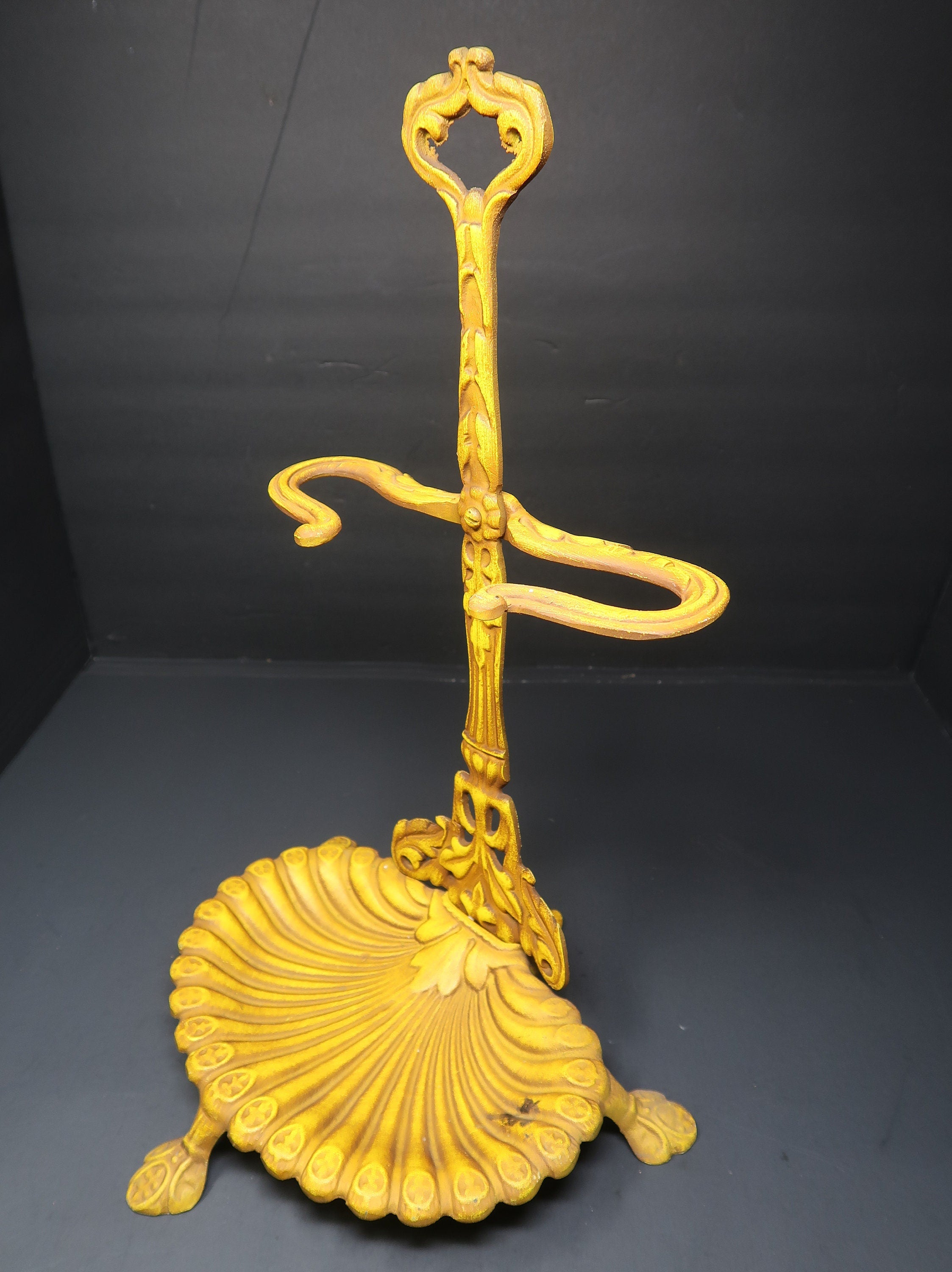 ROYAL Aluminum Hearth Tool Holder Yellow Victorian L 10.75” x D 10” x H 16.5”