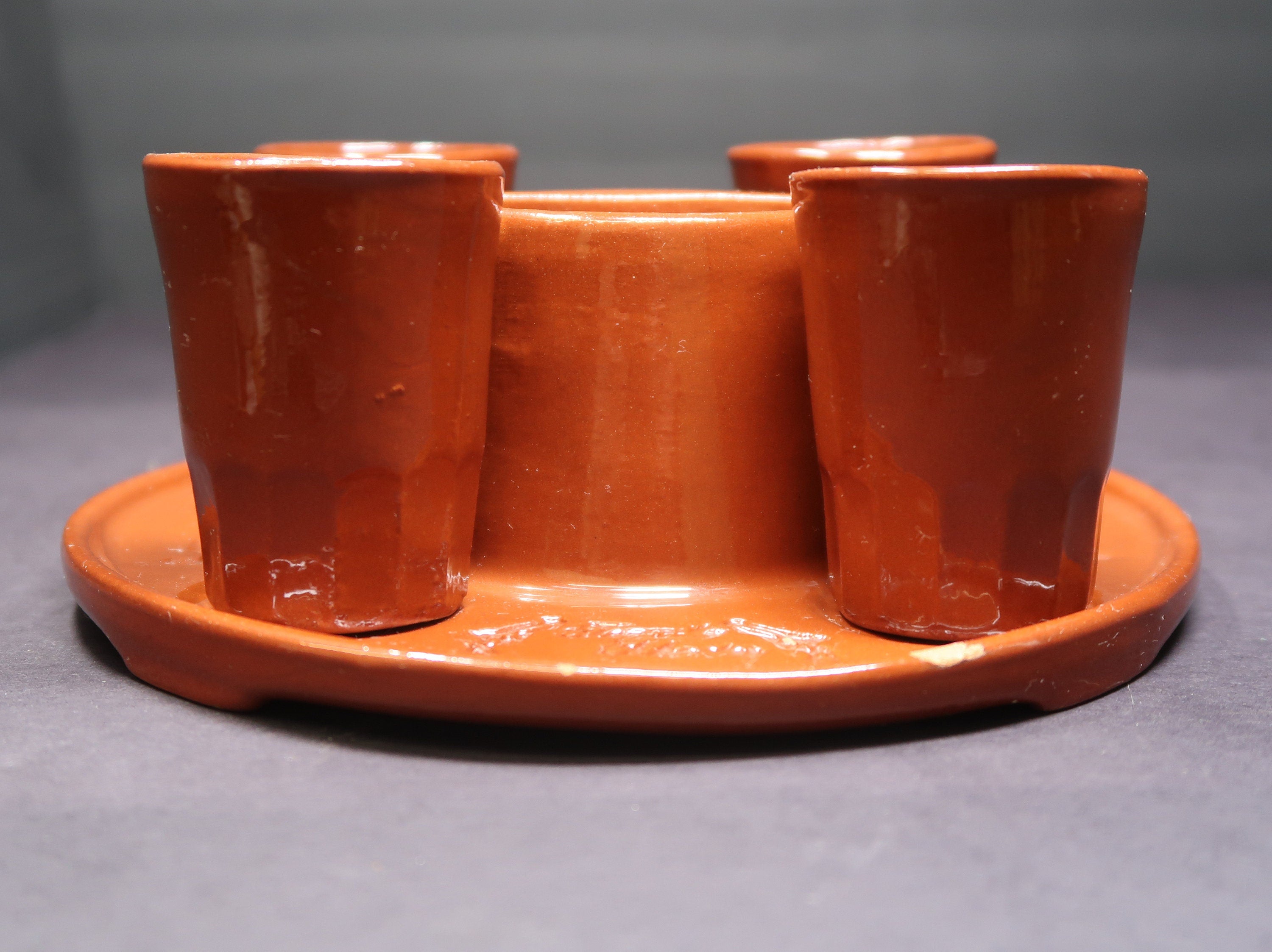 Vintage Wieland Ware Tequila Shooter Shot Glass Set Pottery