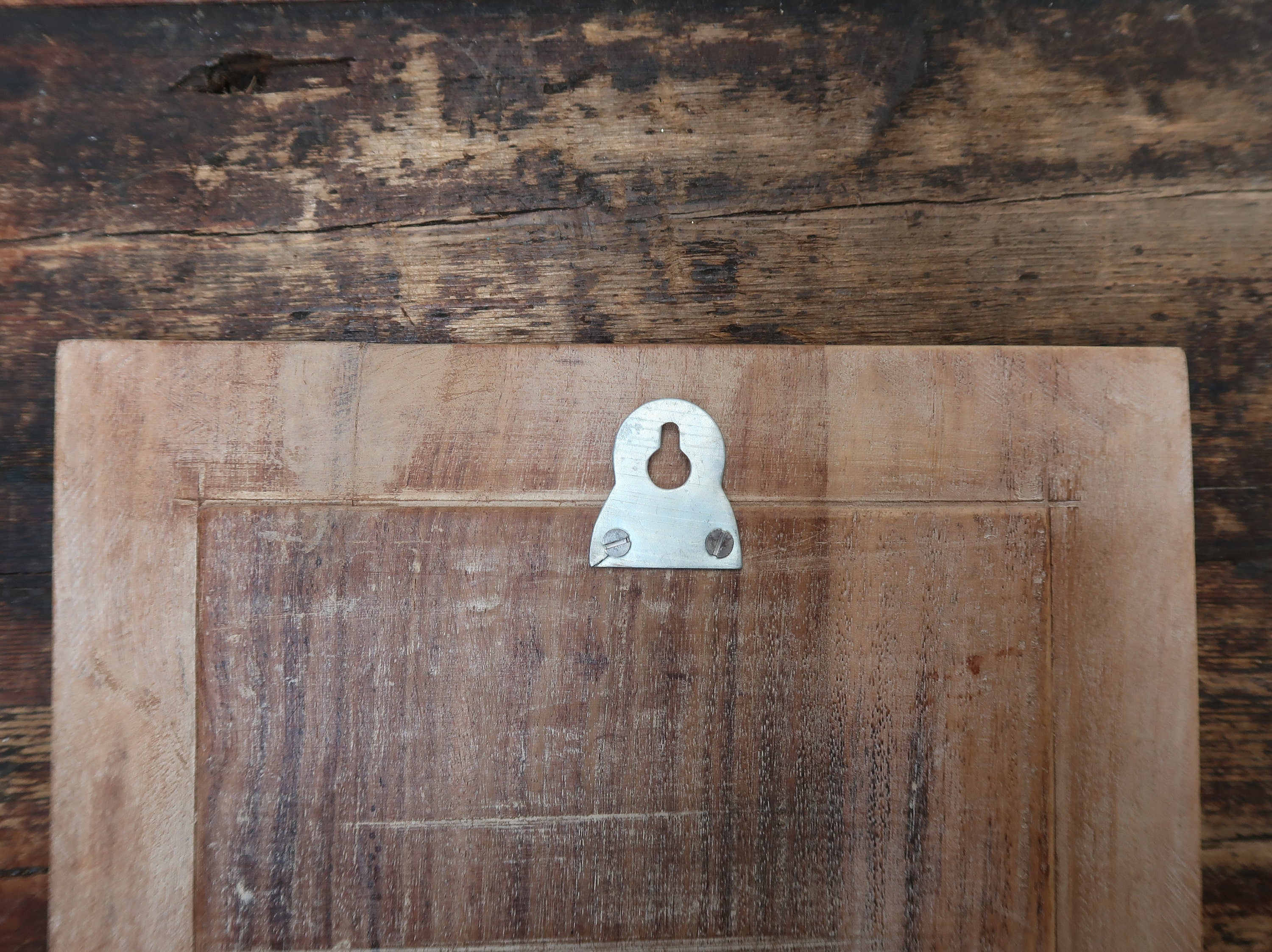 Rober Grace Hollister CA Hand Carved Wood Wall Art 9" x 9.5" (B)