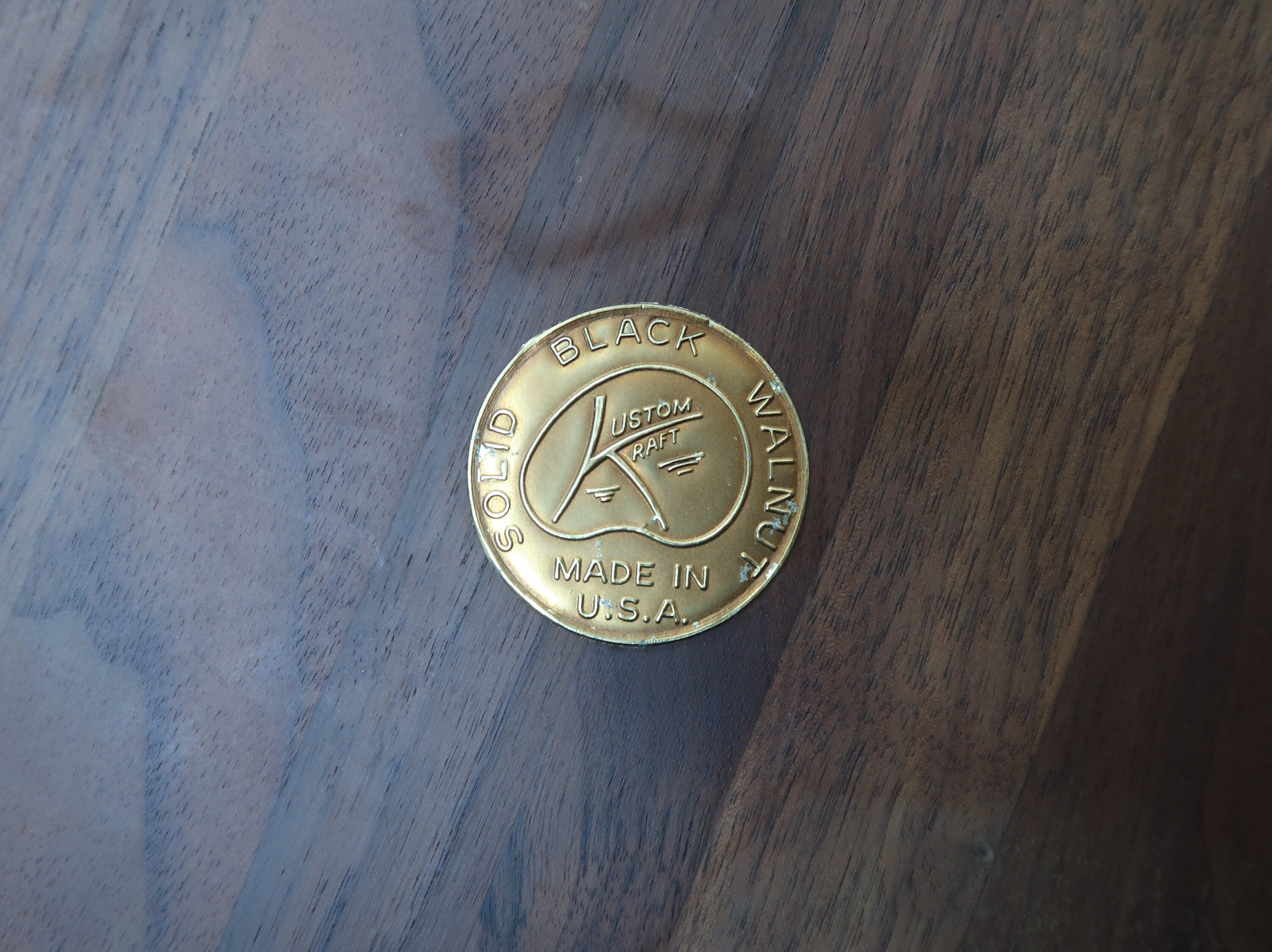 Kustom Kraft Cheese Board Tray With Glass Dome Solid Black Walnut Made In USA