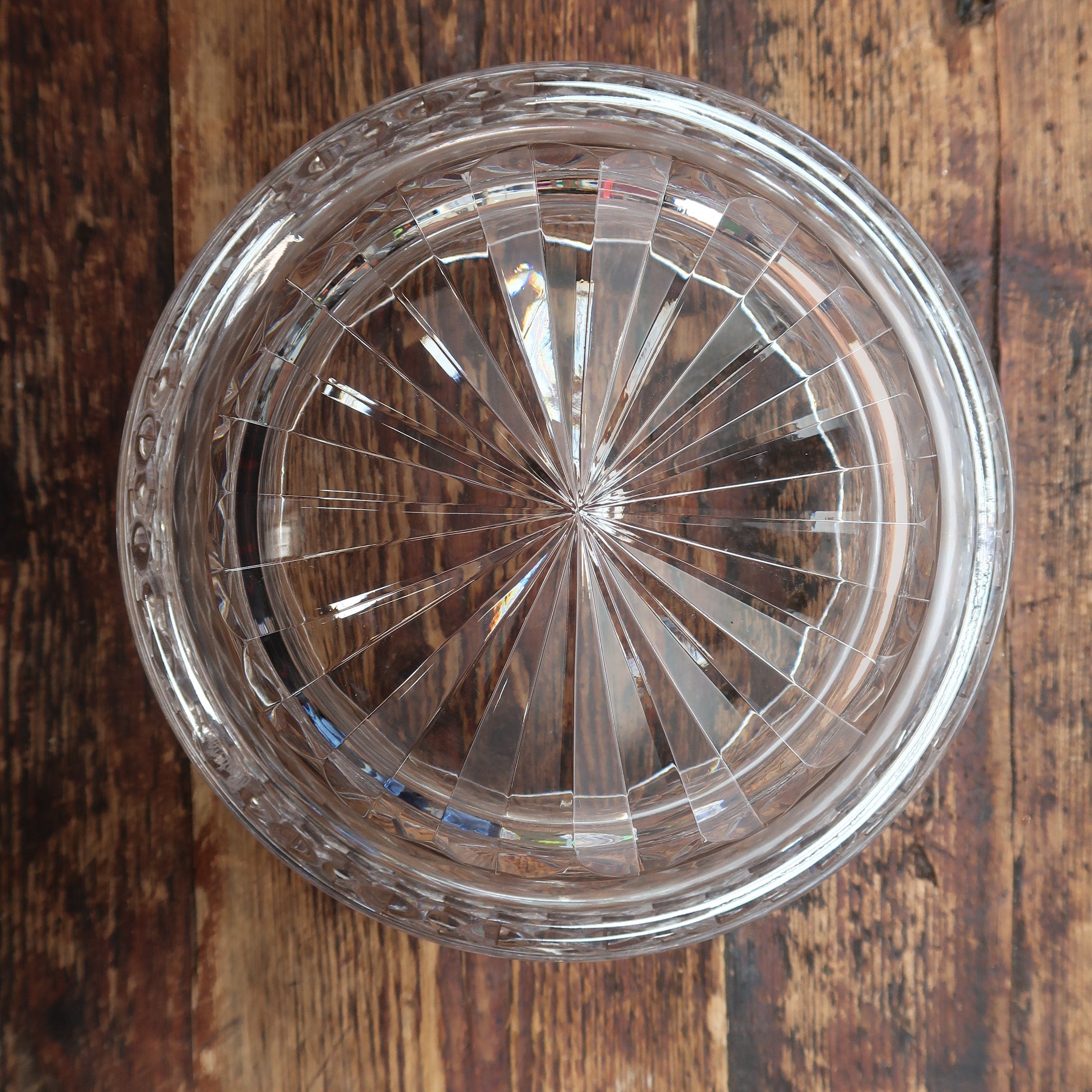 Waterford Ireland Cut Crystal Glass Bowl 7" x 7" x H 3.75"