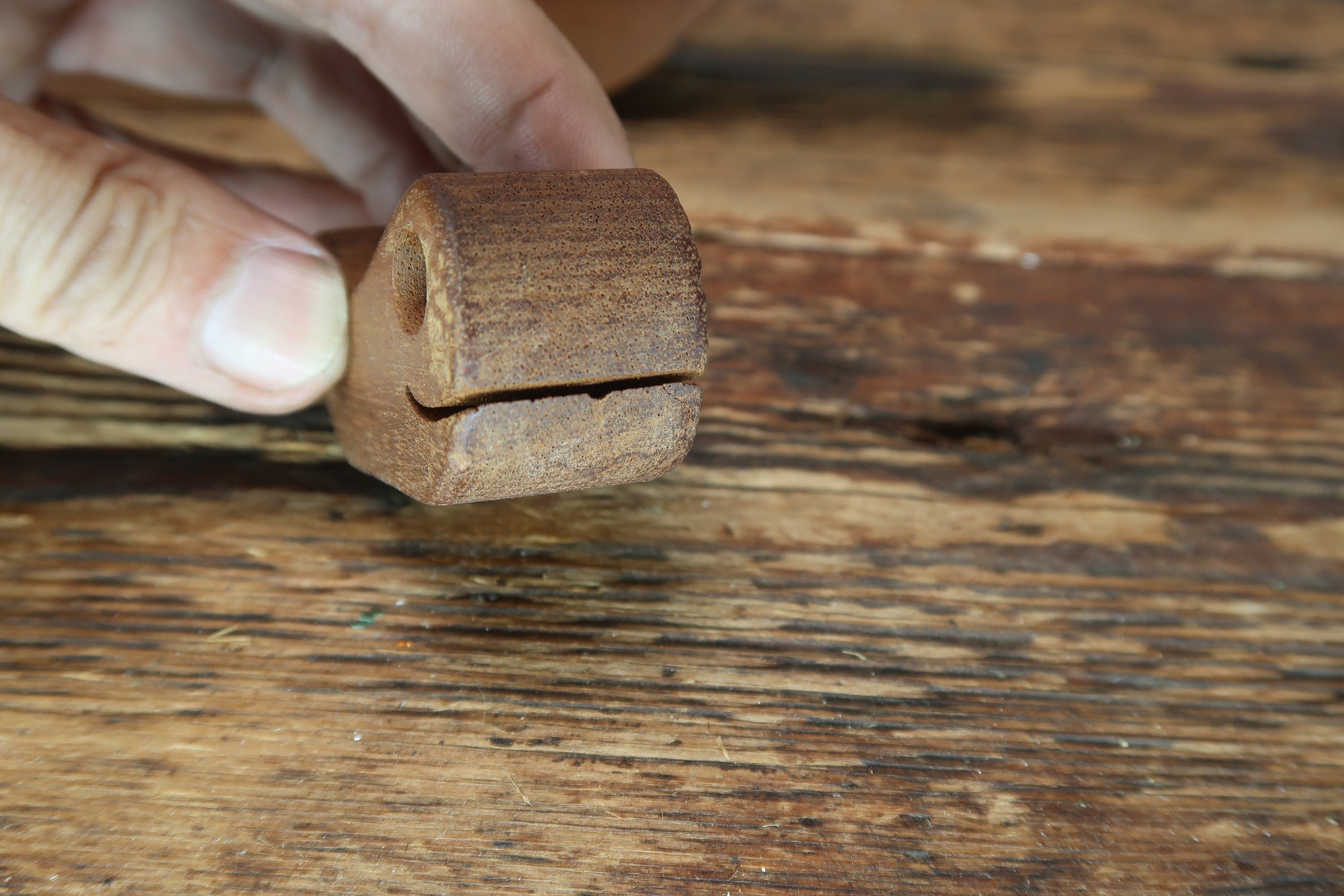 Bob Ameri Hand Carved Wooden Whale With 2 Baby Whales