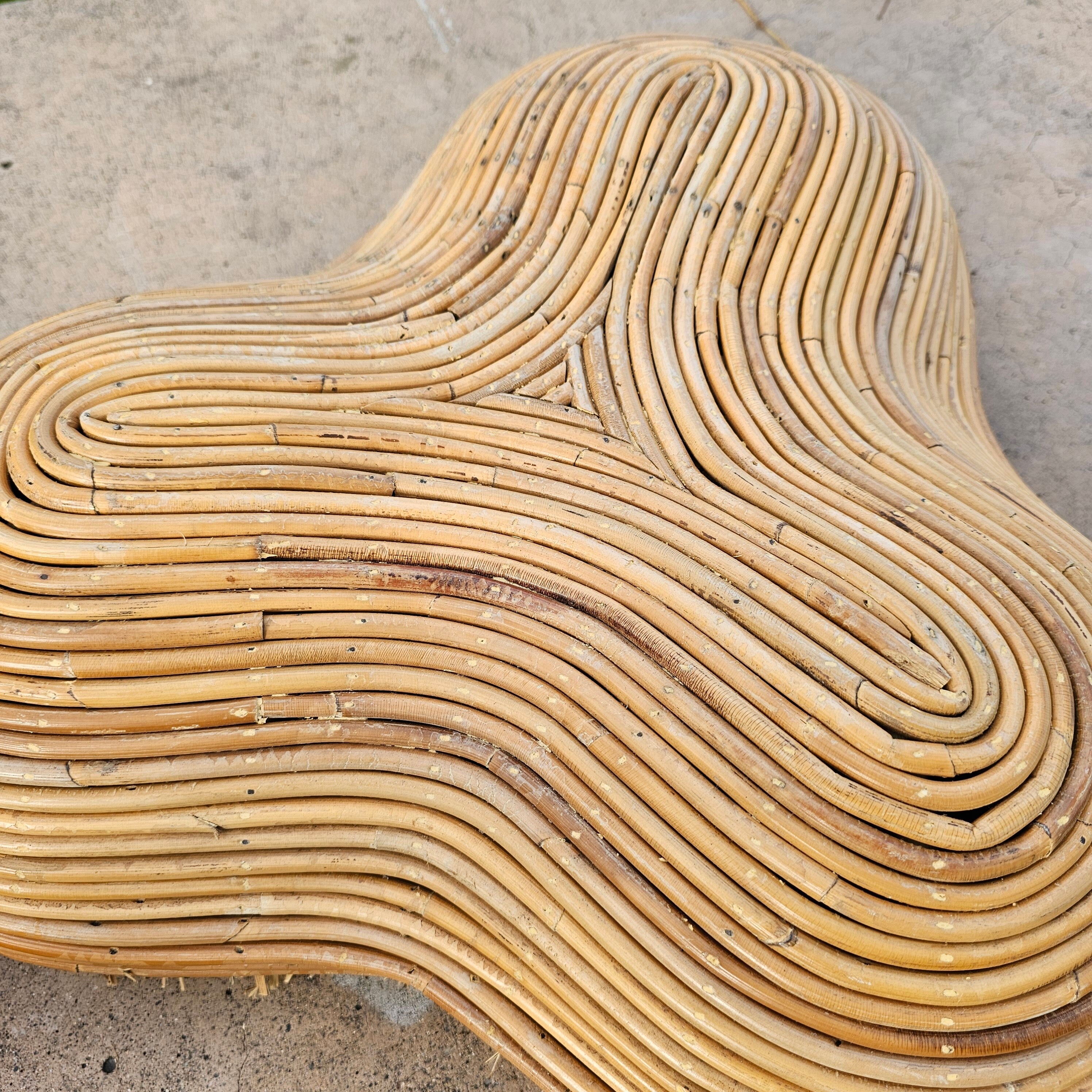 Tropical Style Large Handmade Platter Dish Dipping Bowl Vintage