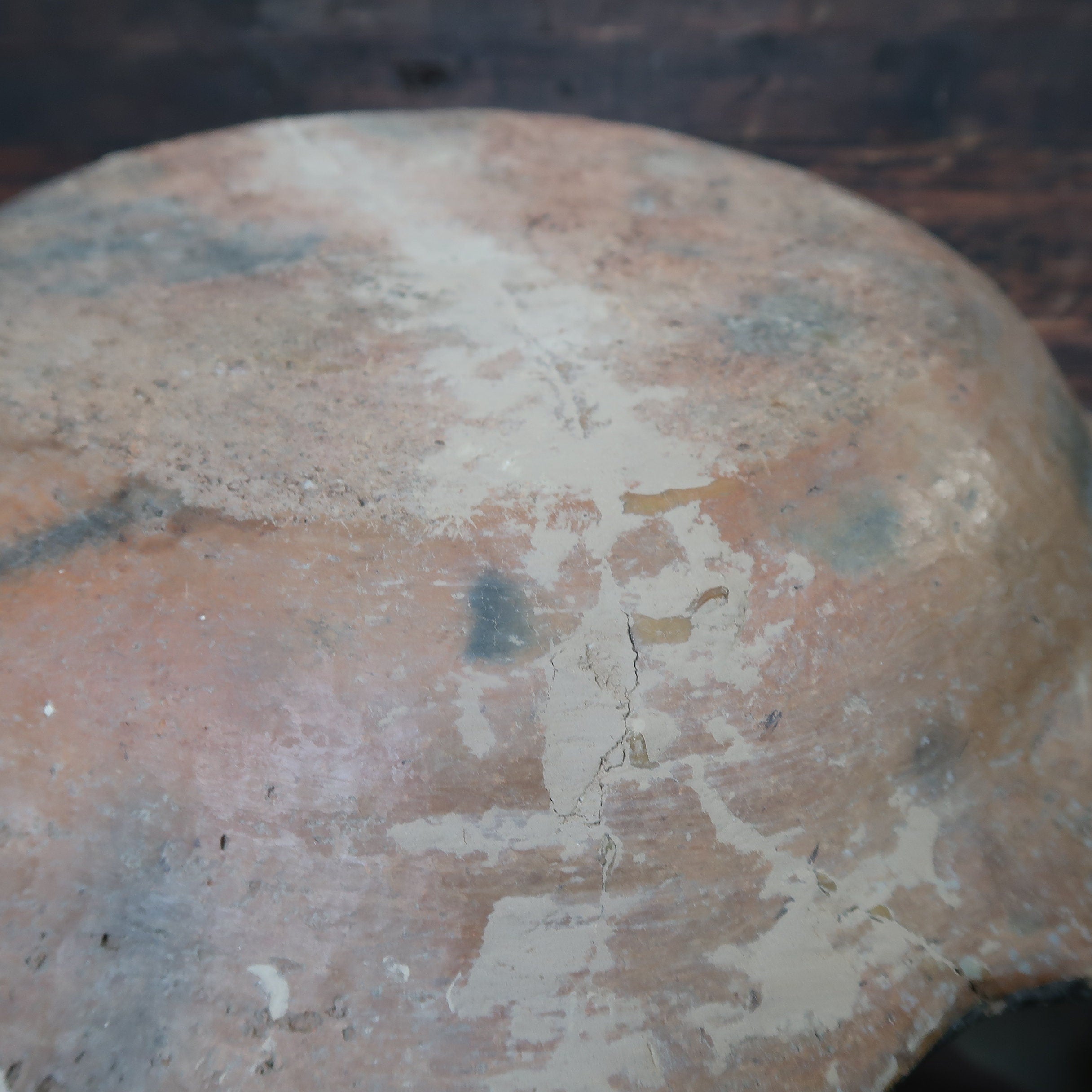 Algeria Dish Amazigh Kabylie Berber Terracotta Zig Zag Edge Platter 14" x 2.5" H