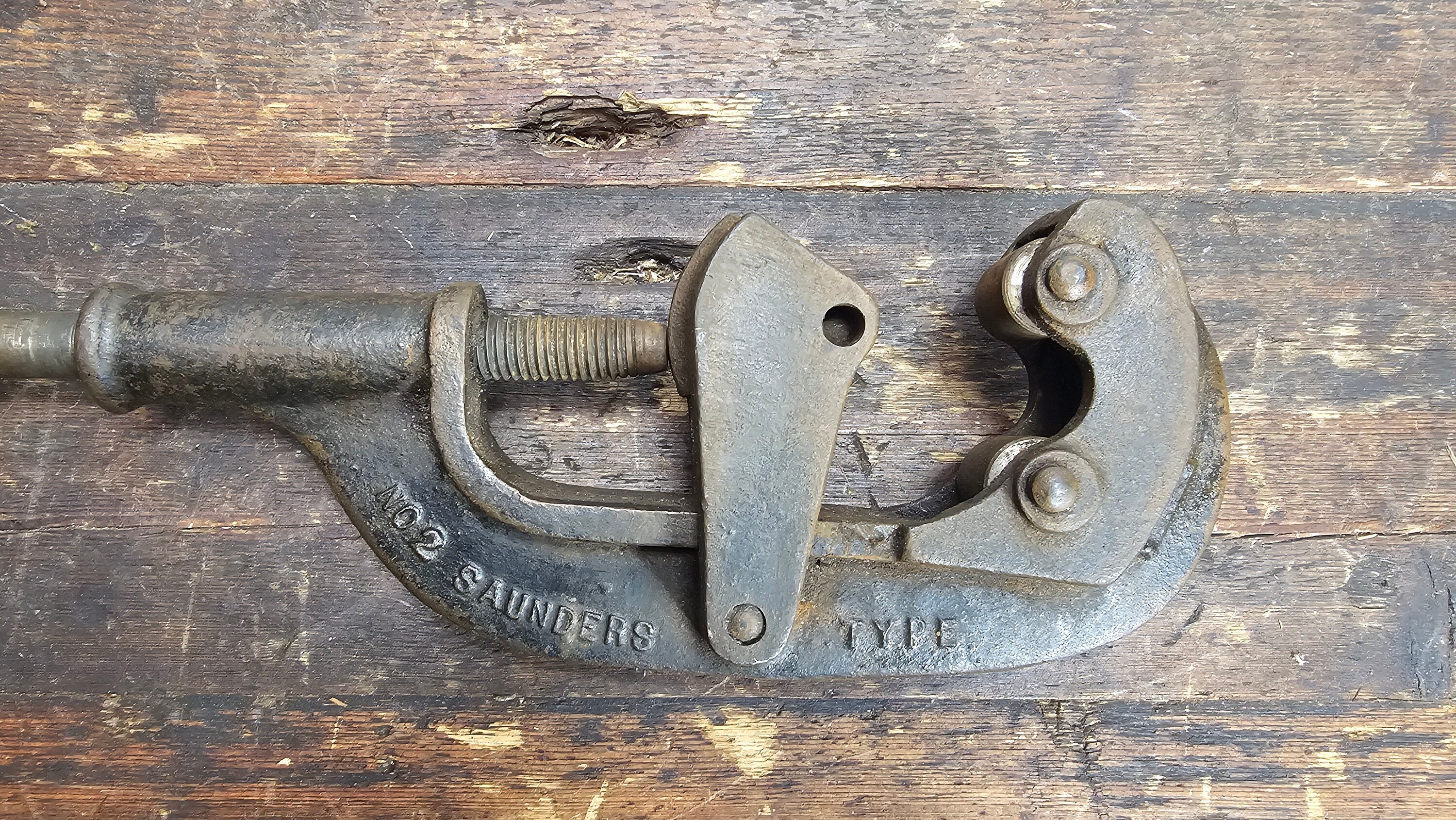 Antique NYE Tool & Machine Works Chicago Pipe Cutter No.2 Saunders Type