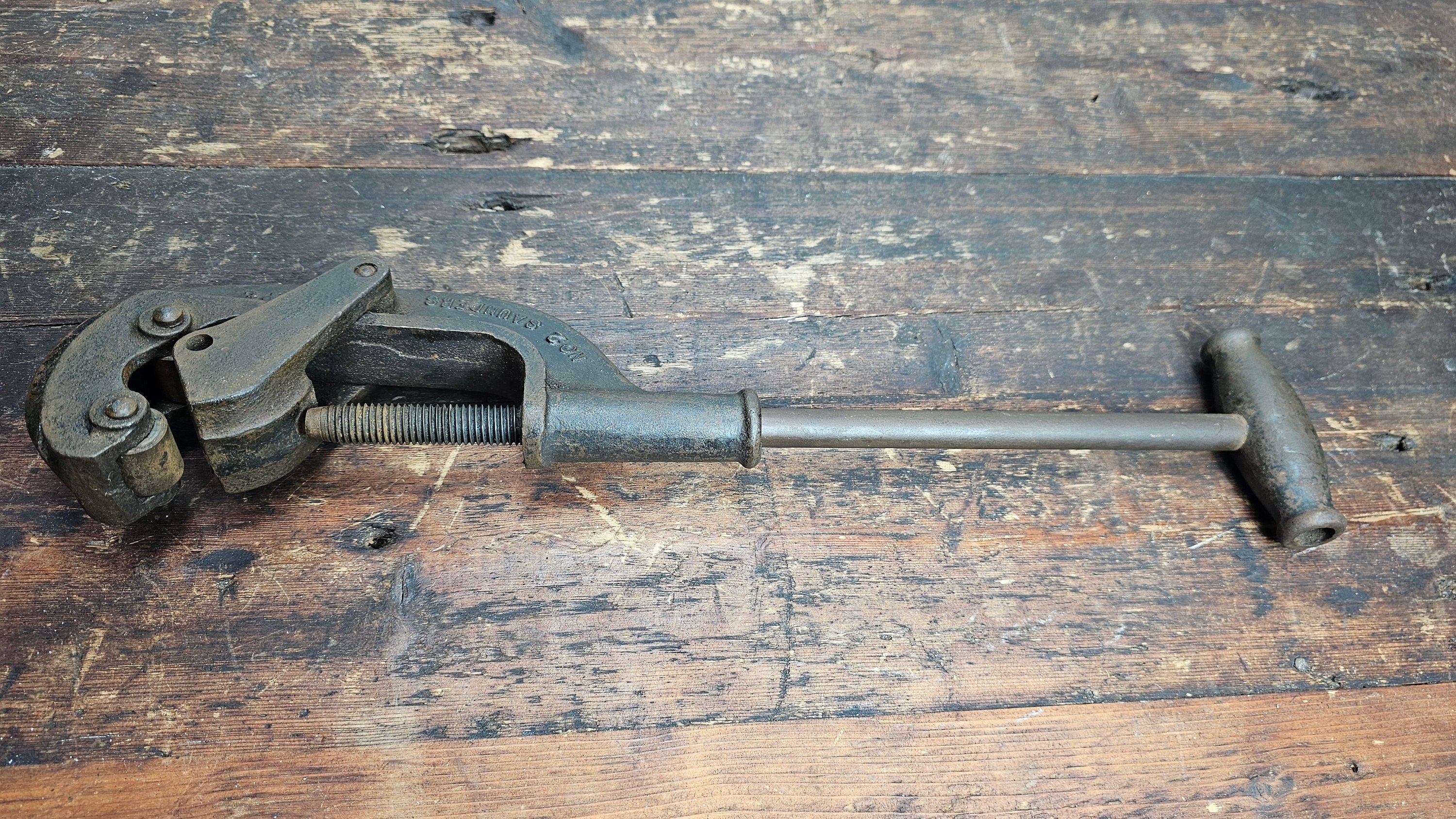 Antique NYE Tool & Machine Works Chicago Pipe Cutter No.2 Saunders Type