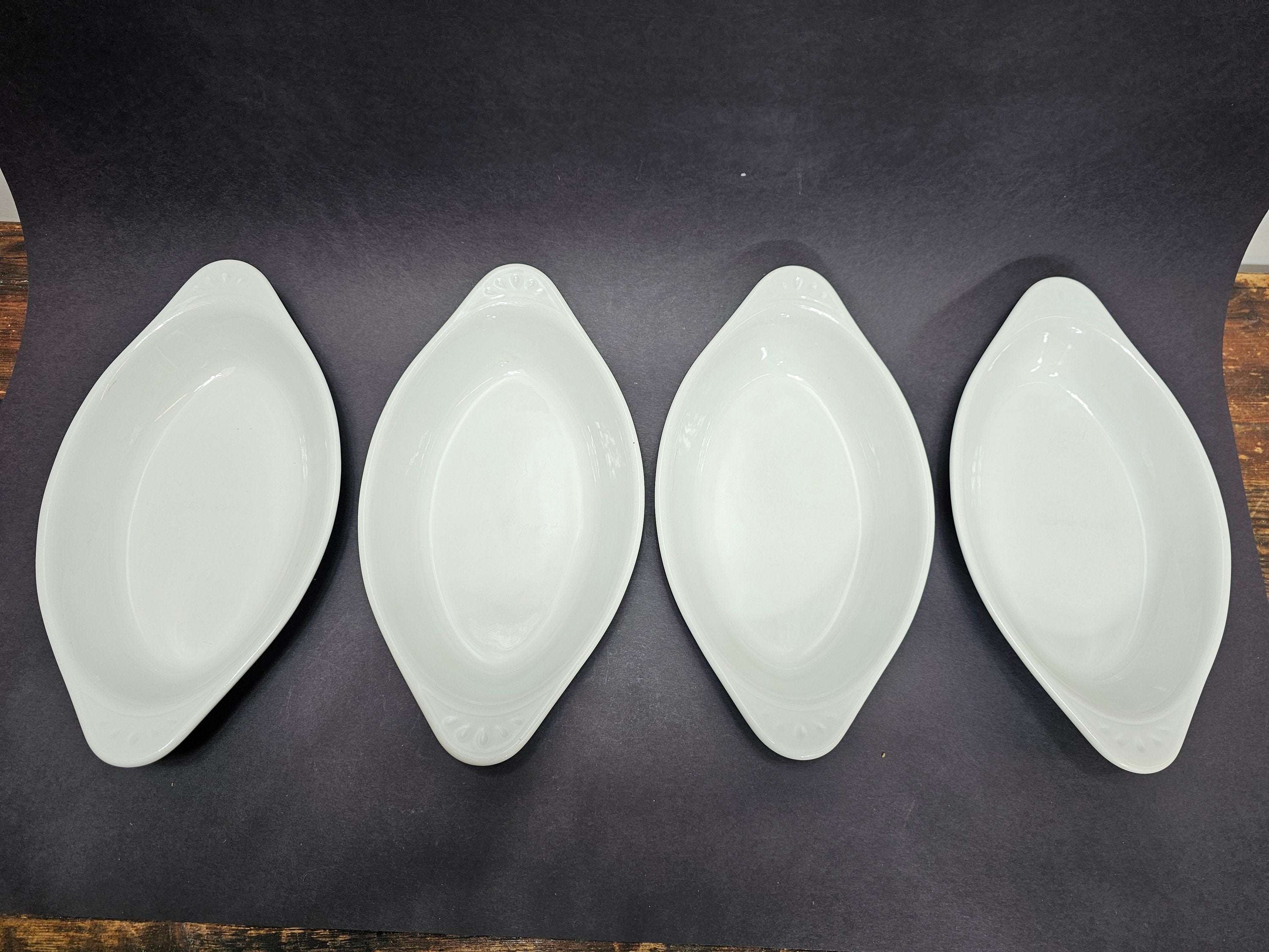 Set of 4 Inter American Porcelain Poland # 4.4.8 Casserole Dish Vintage