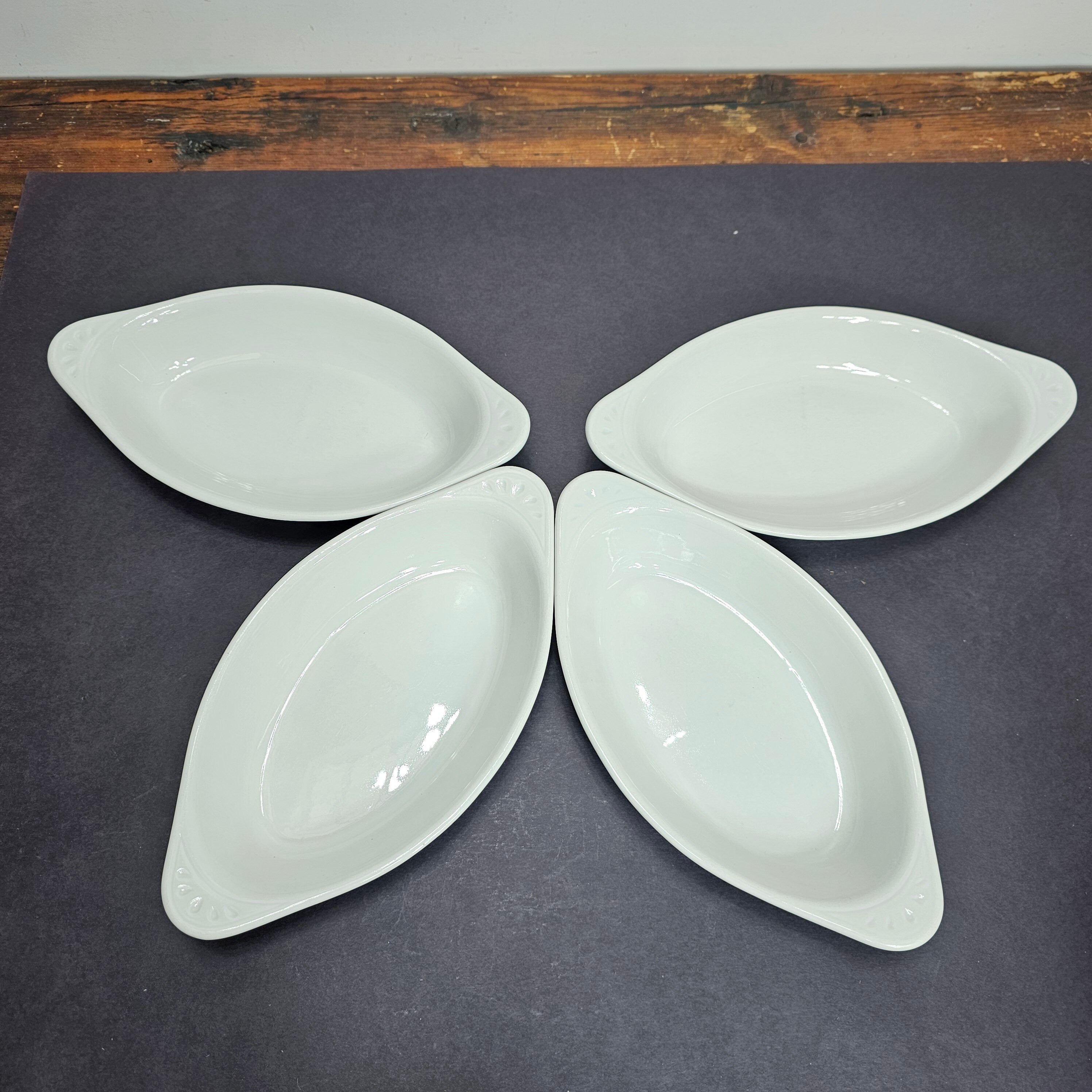 Set of 4 Inter American Porcelain Poland # 4.4.8 Casserole Dish Vintage