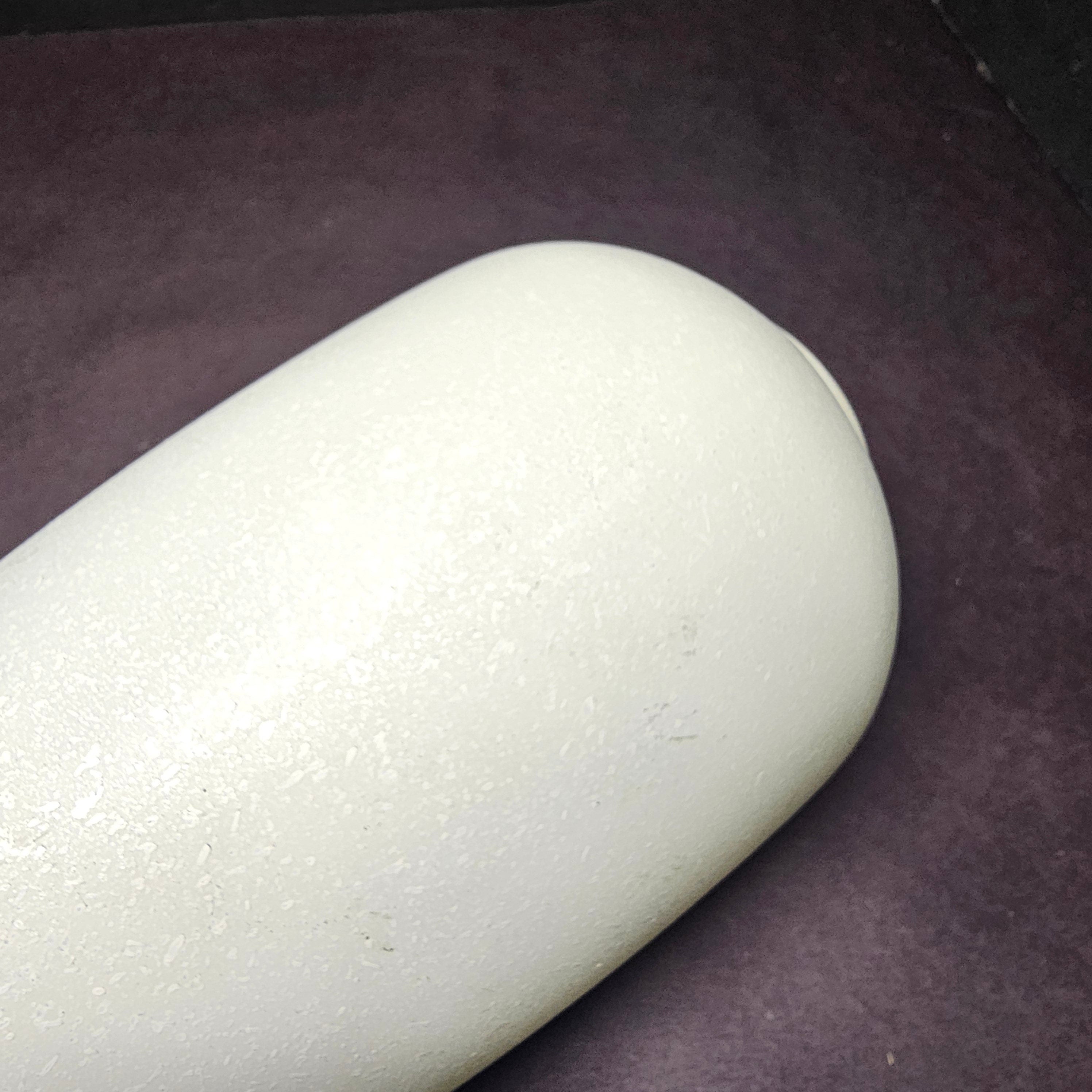 Studio Nova Portugal White Speckled Glass Vase 9"H 1980s