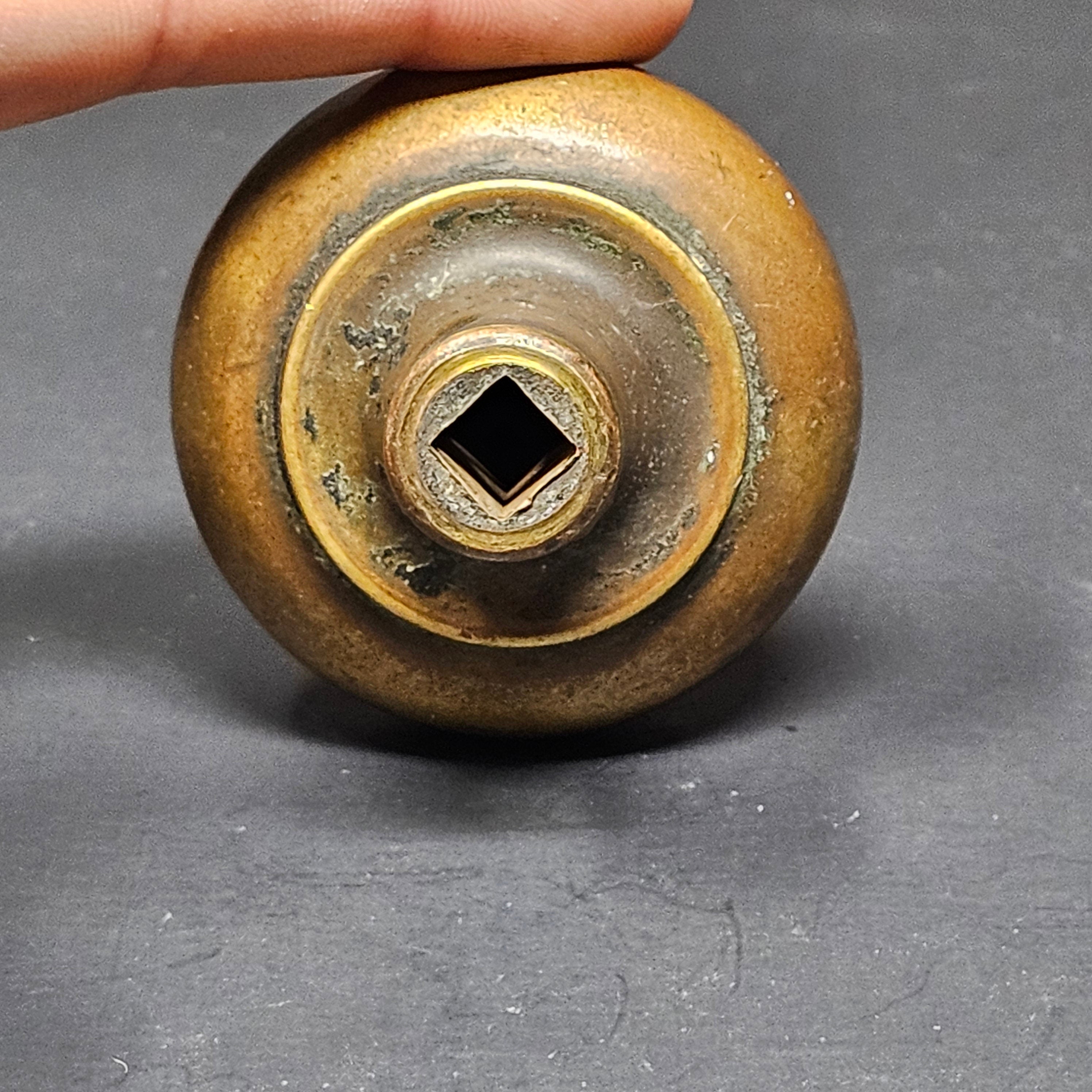 Antique Single Door Knob Solid Brass