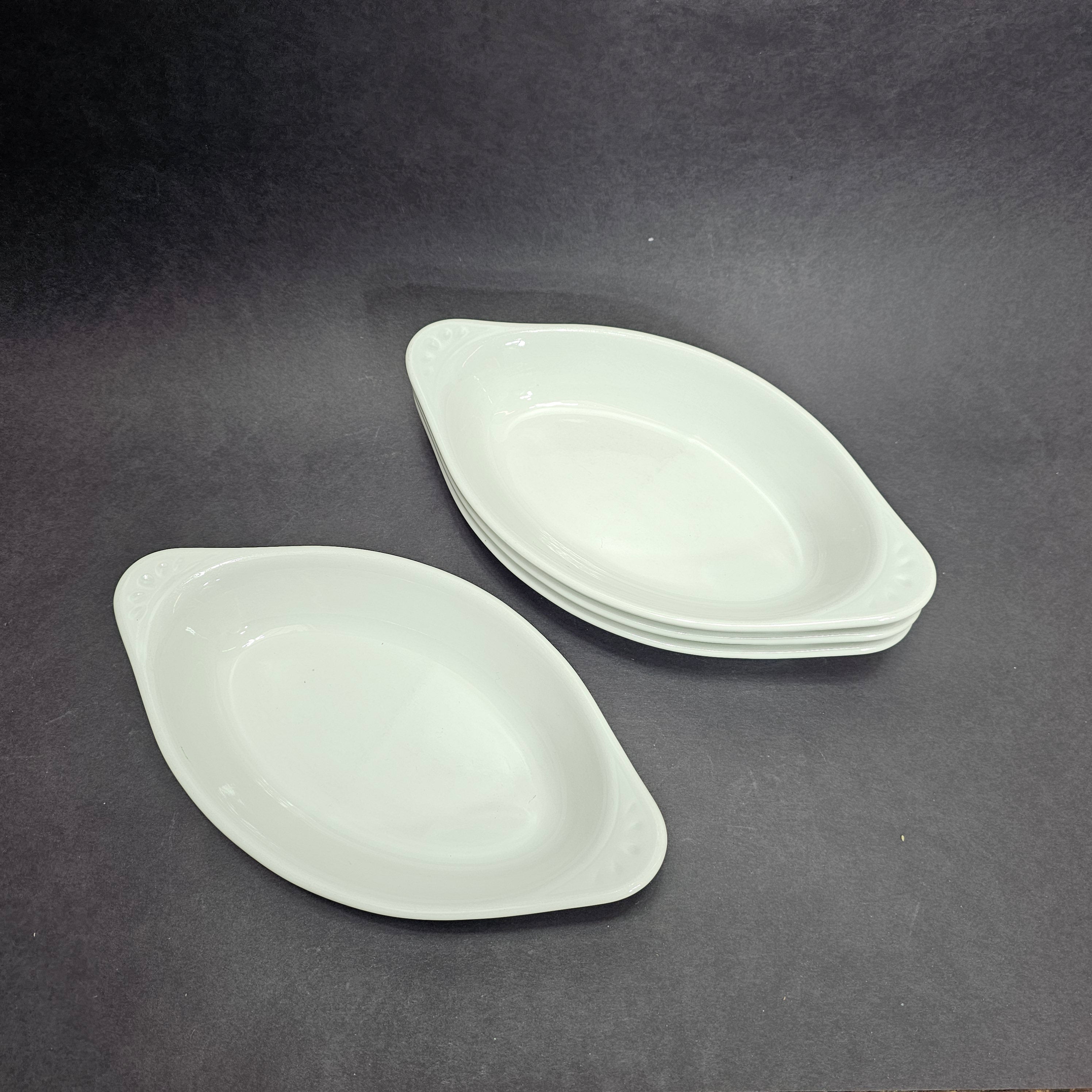 Set of 4 Inter American Porcelain Poland # 4.4.8 Casserole Dish Vintage