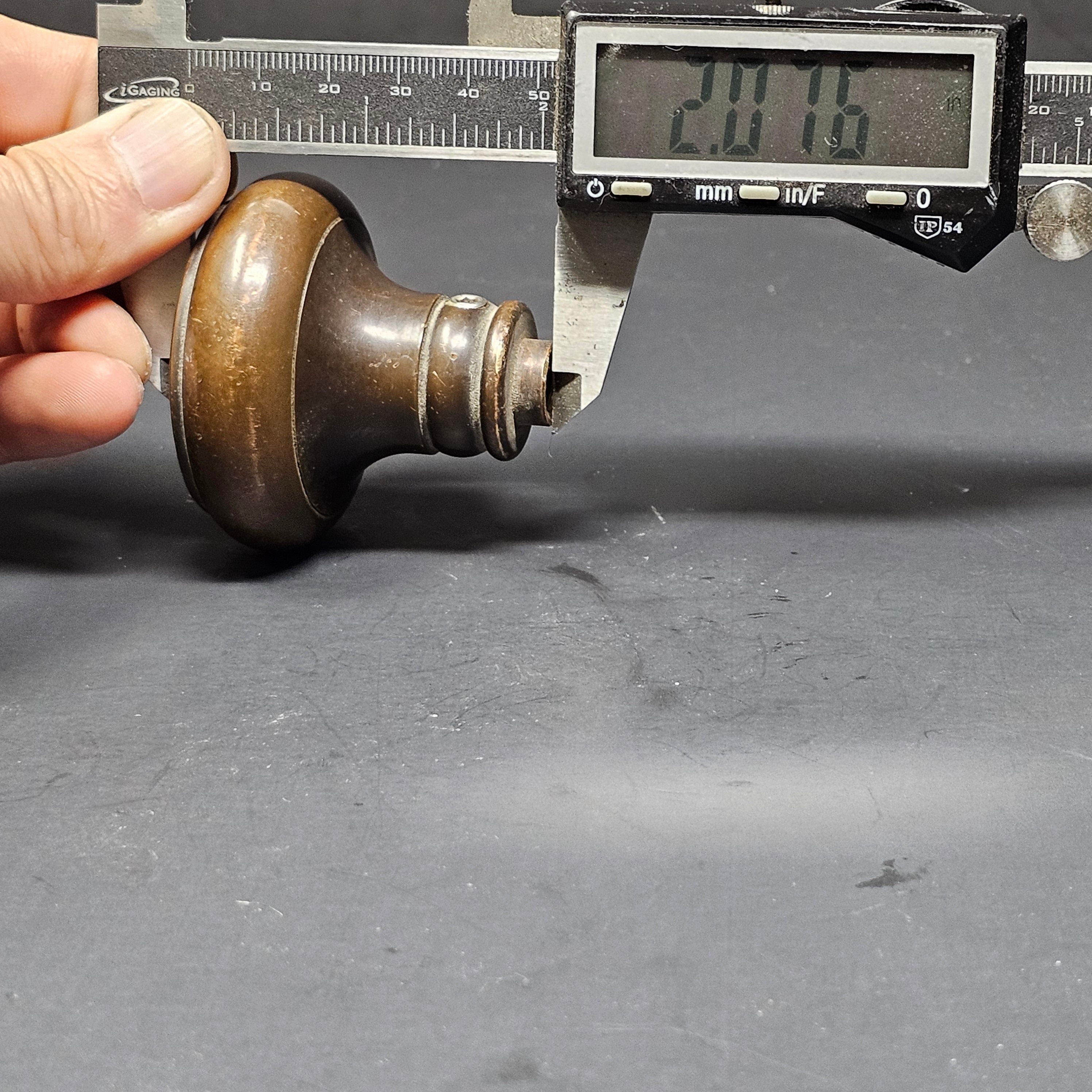 Antique Single Door Knob Solid Brass (11 oz.)