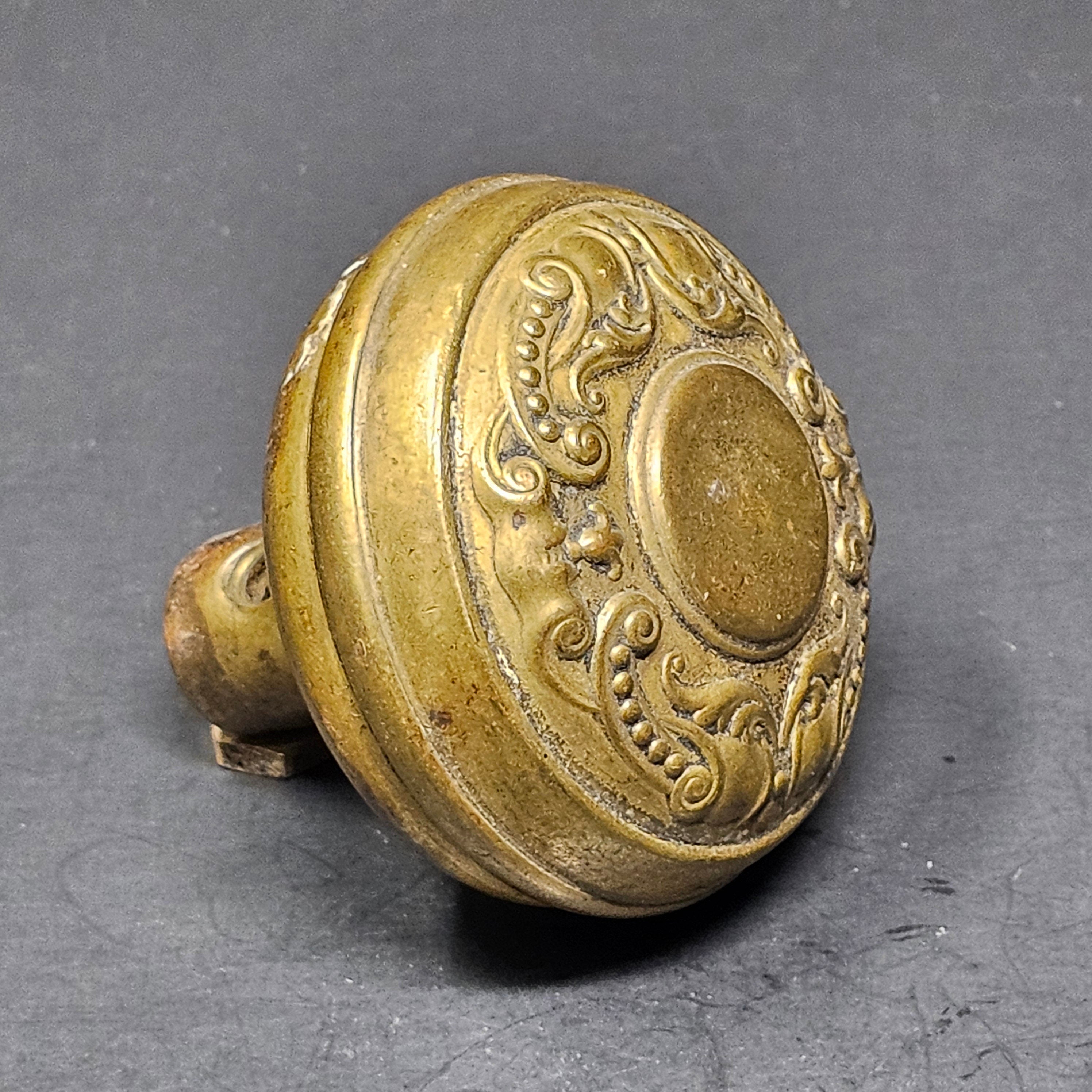 Antique Single Door Knob Solid Brass