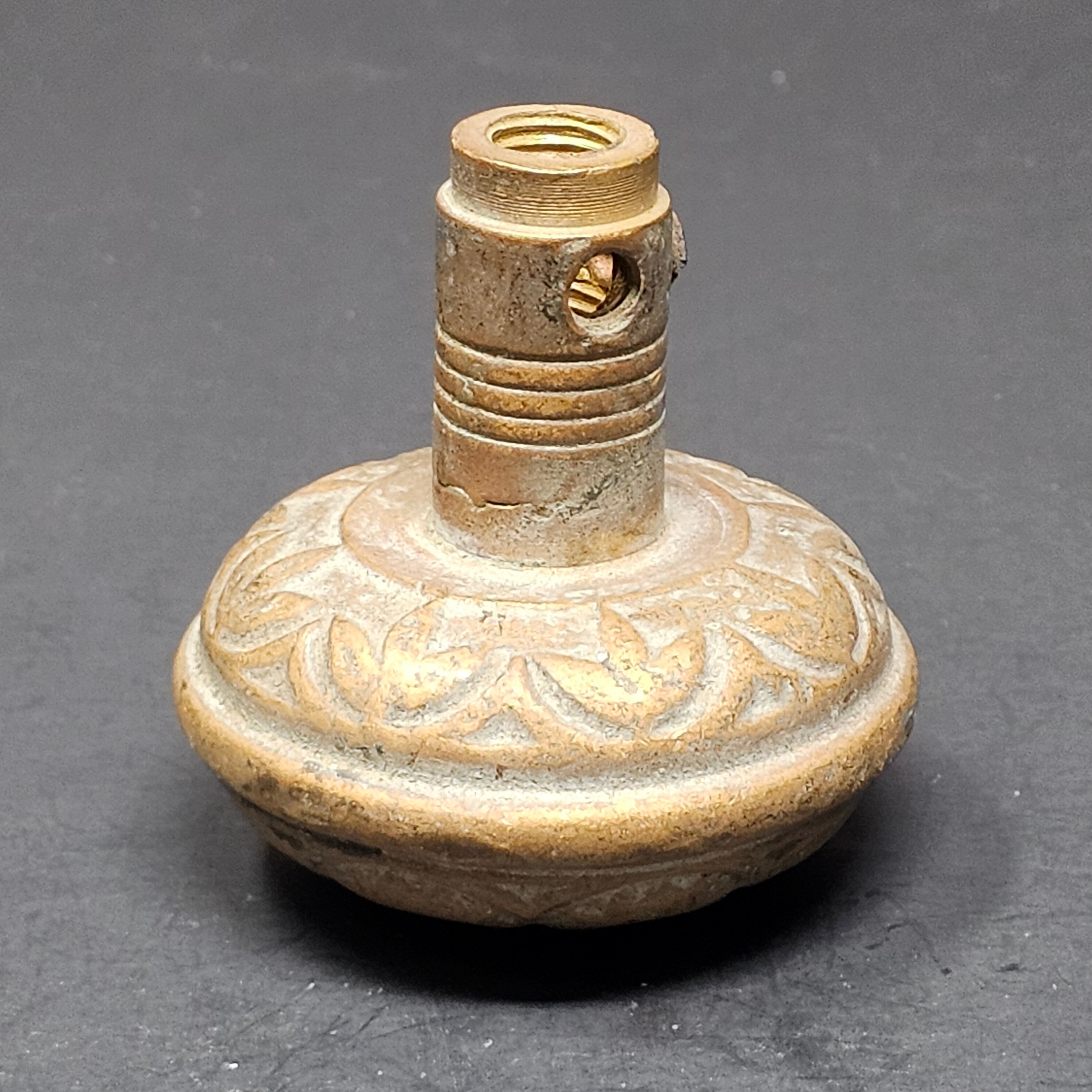 Antique Single Door Knob Solid Brass (1 lb.)