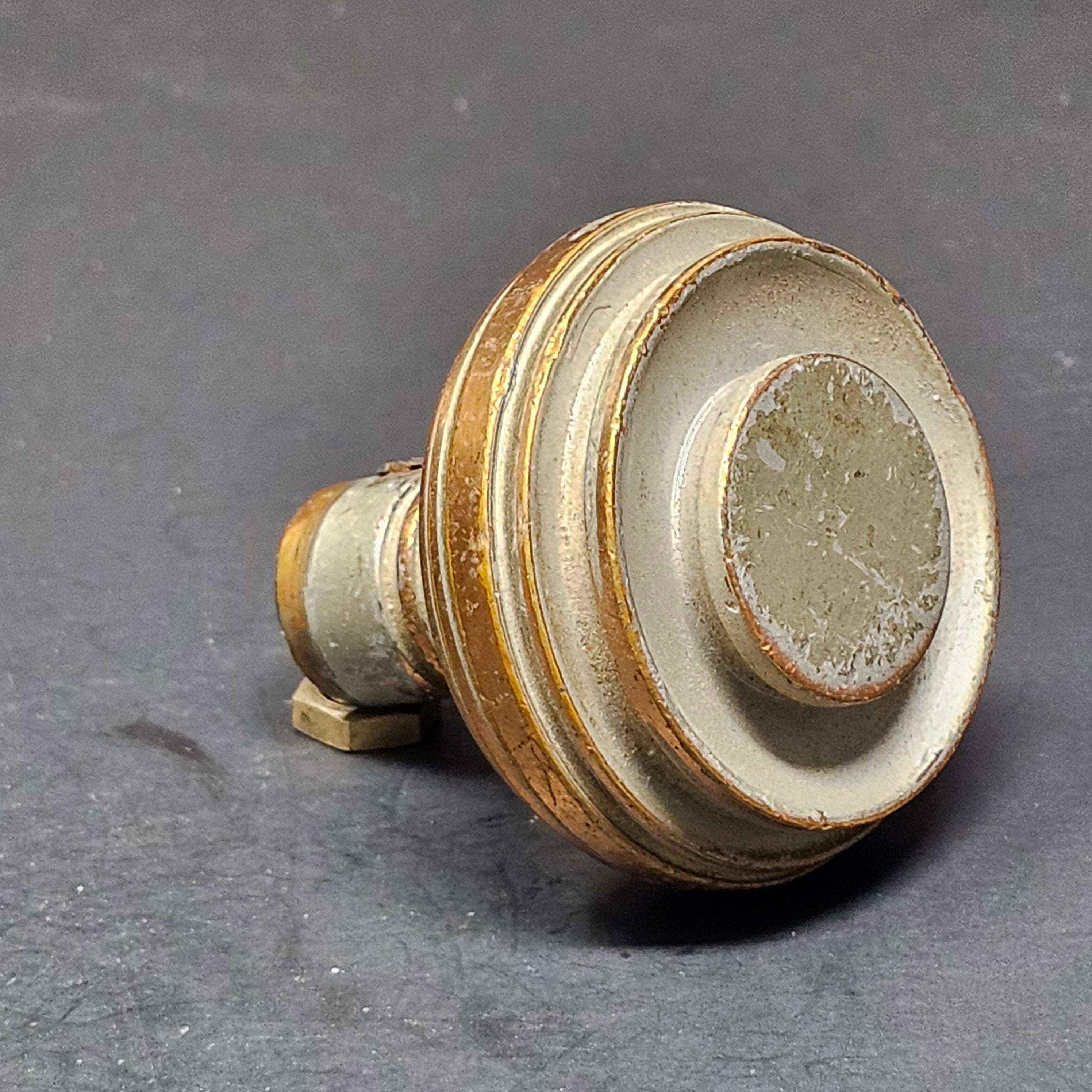 Antique Single Door Knob Solid Brass (9 oz.)