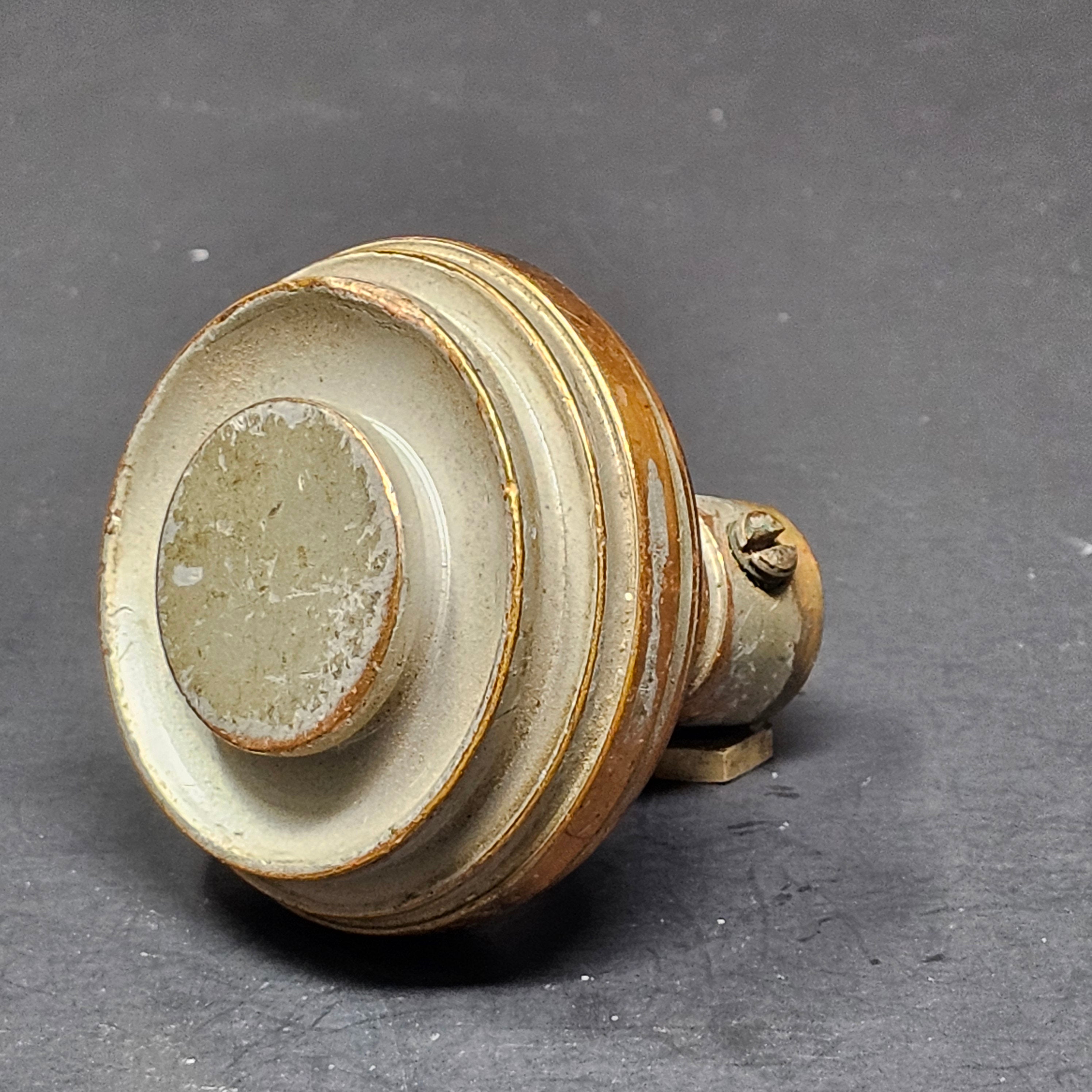 Antique Single Door Knob Solid Brass (9 oz.)