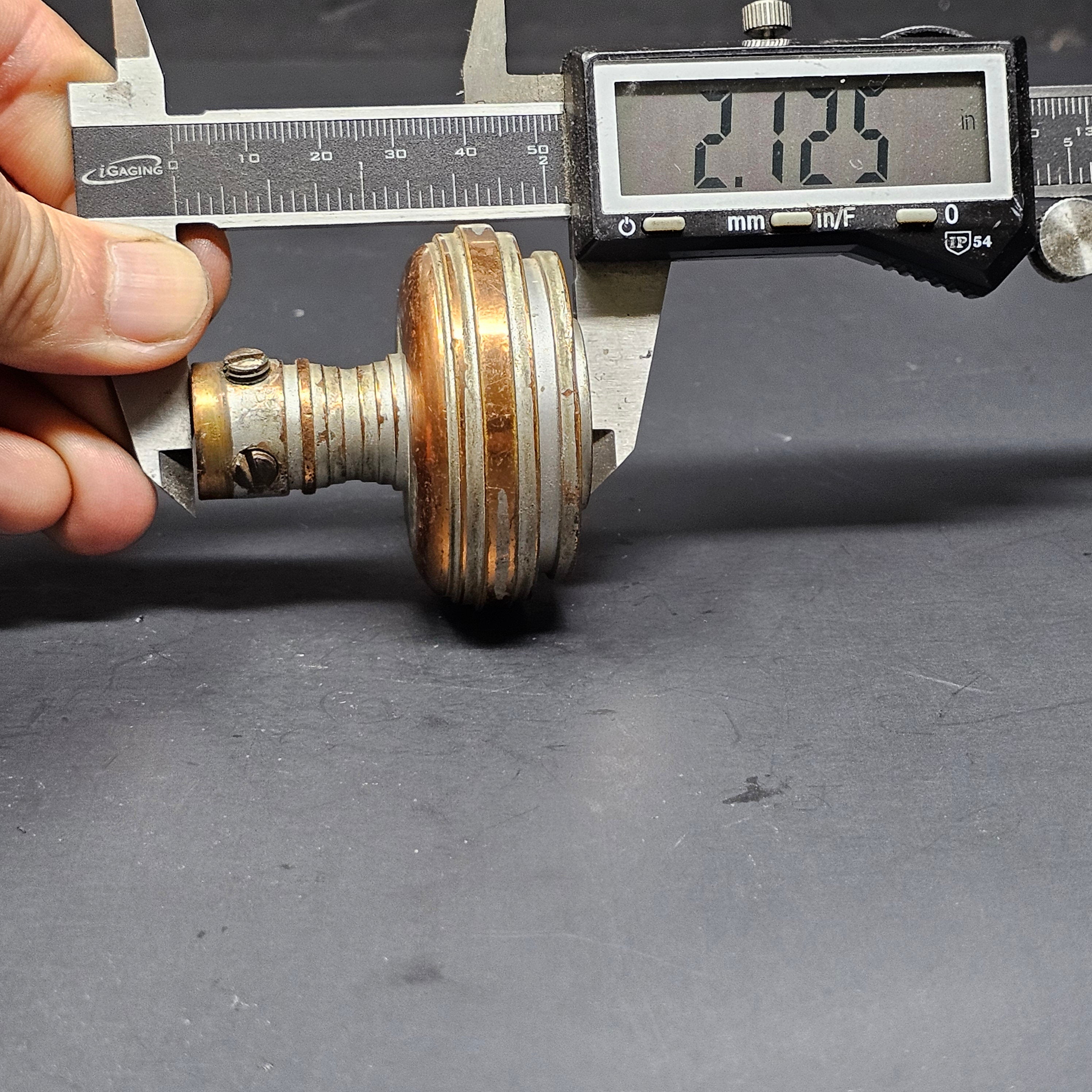 Antique Single Door Knob Solid Brass (9 oz.)