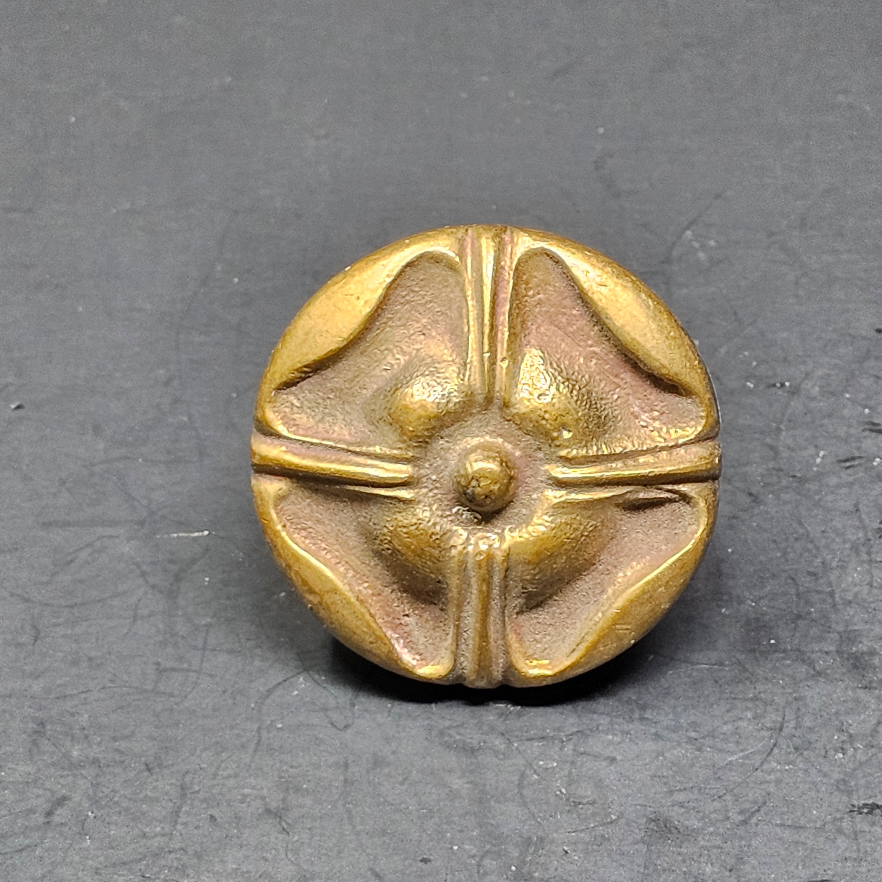 Antique Single Door Knob Solid Brass (11 oz.)