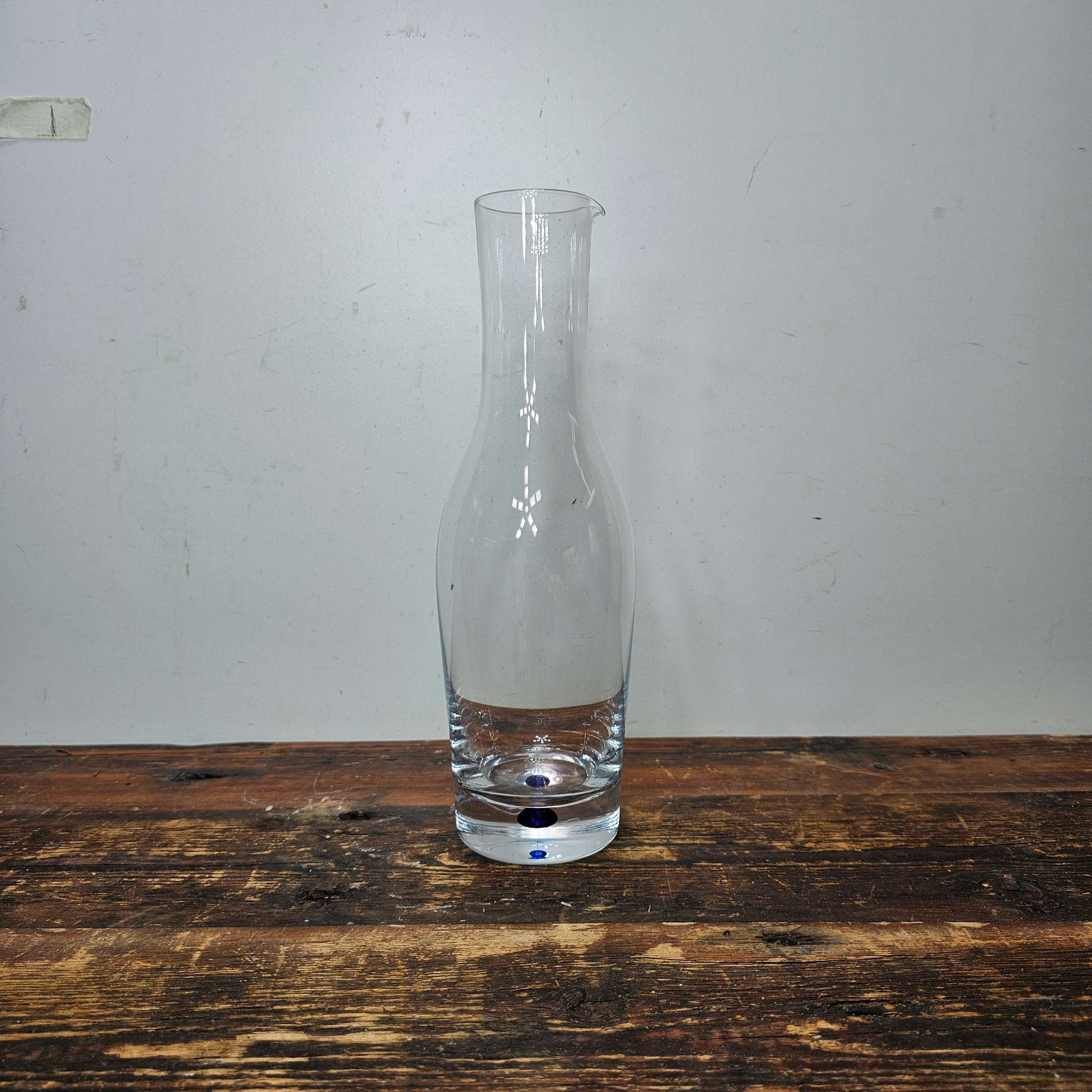 Orrefors Sweden Intermezzo Blue Wine Carafe by Erika Lagerbielke