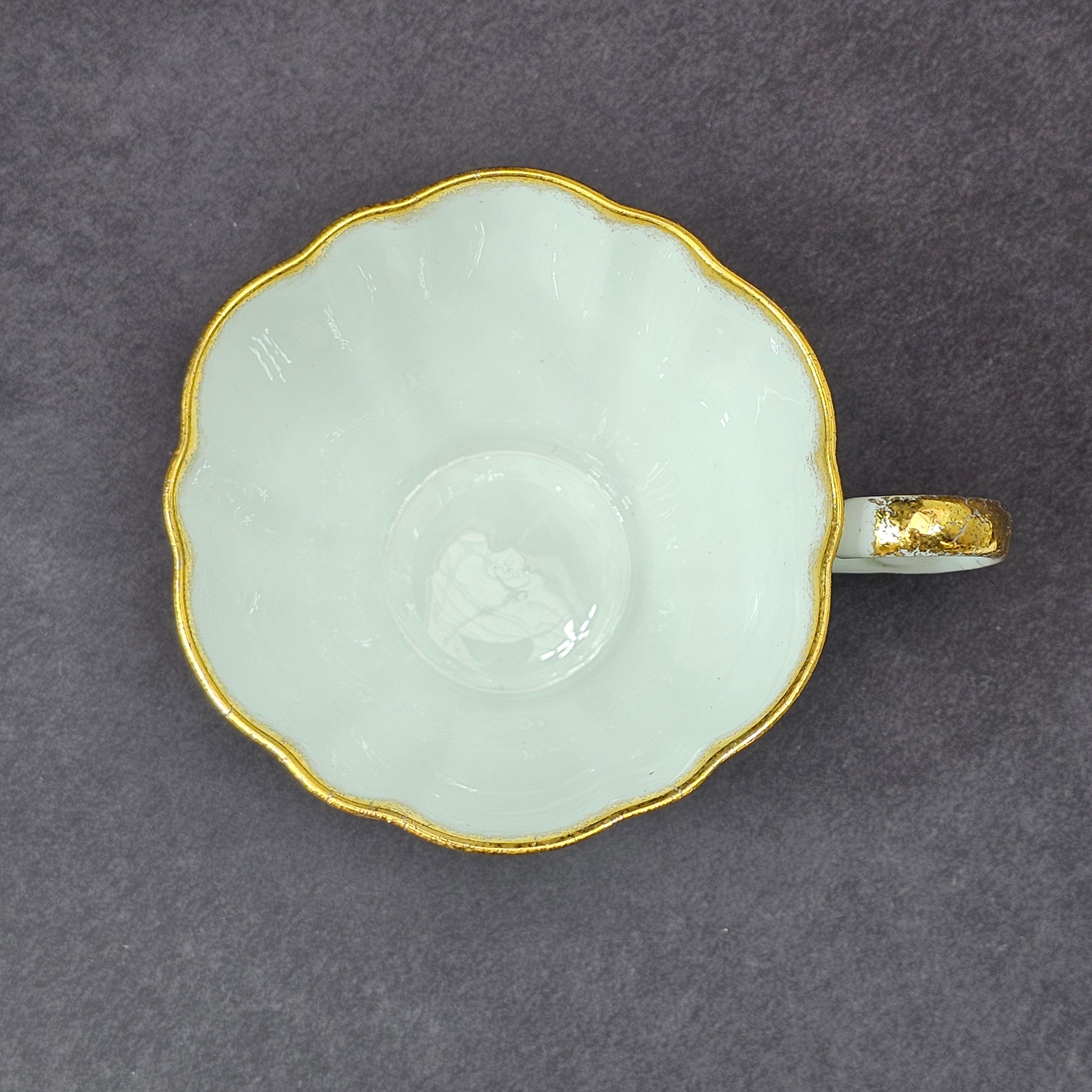 Vintage Taylor and Kent Gold Trim Teacup & Saucer Set From England