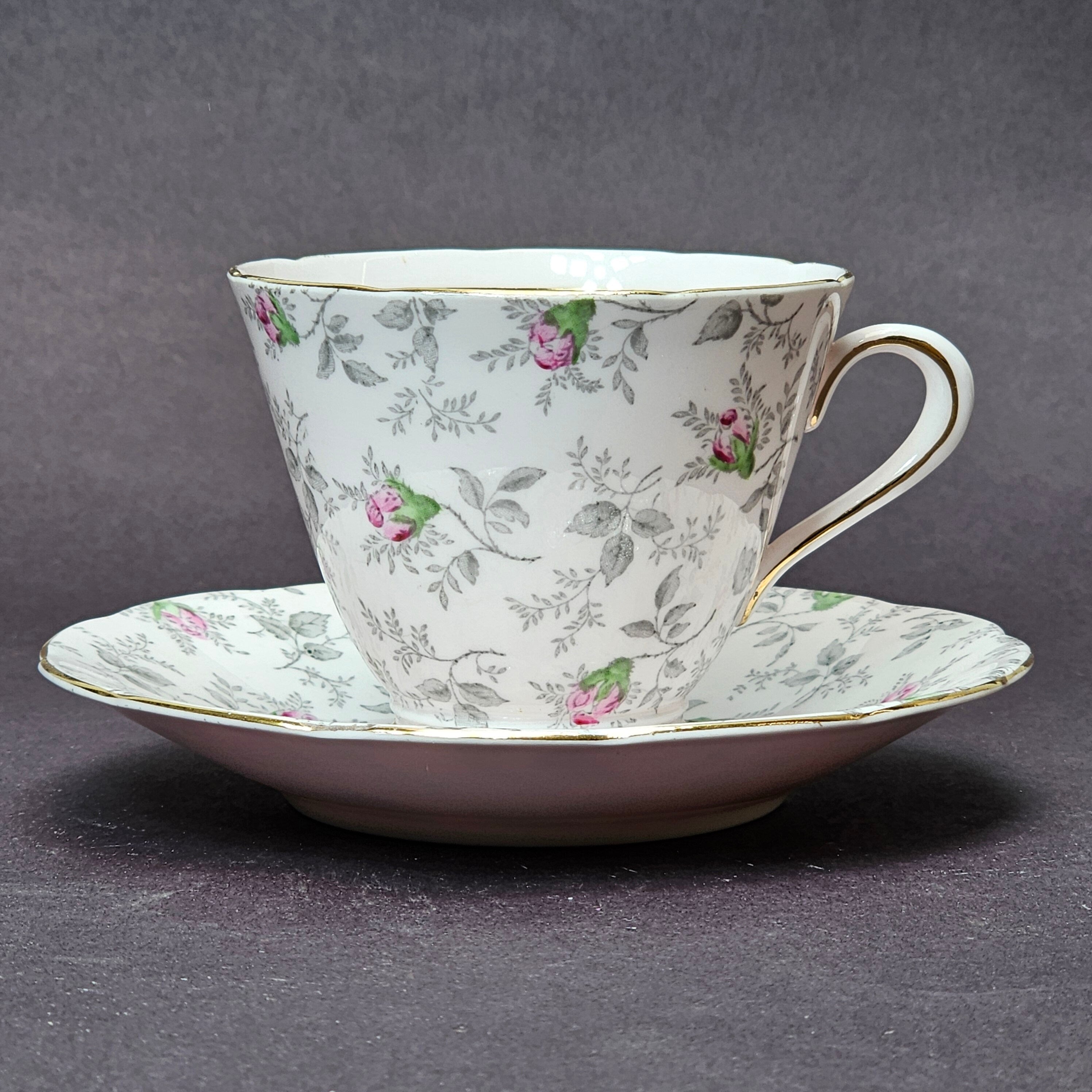 Vintage Tuscan Fine English Bone China Teacup & Saucer Set From England
