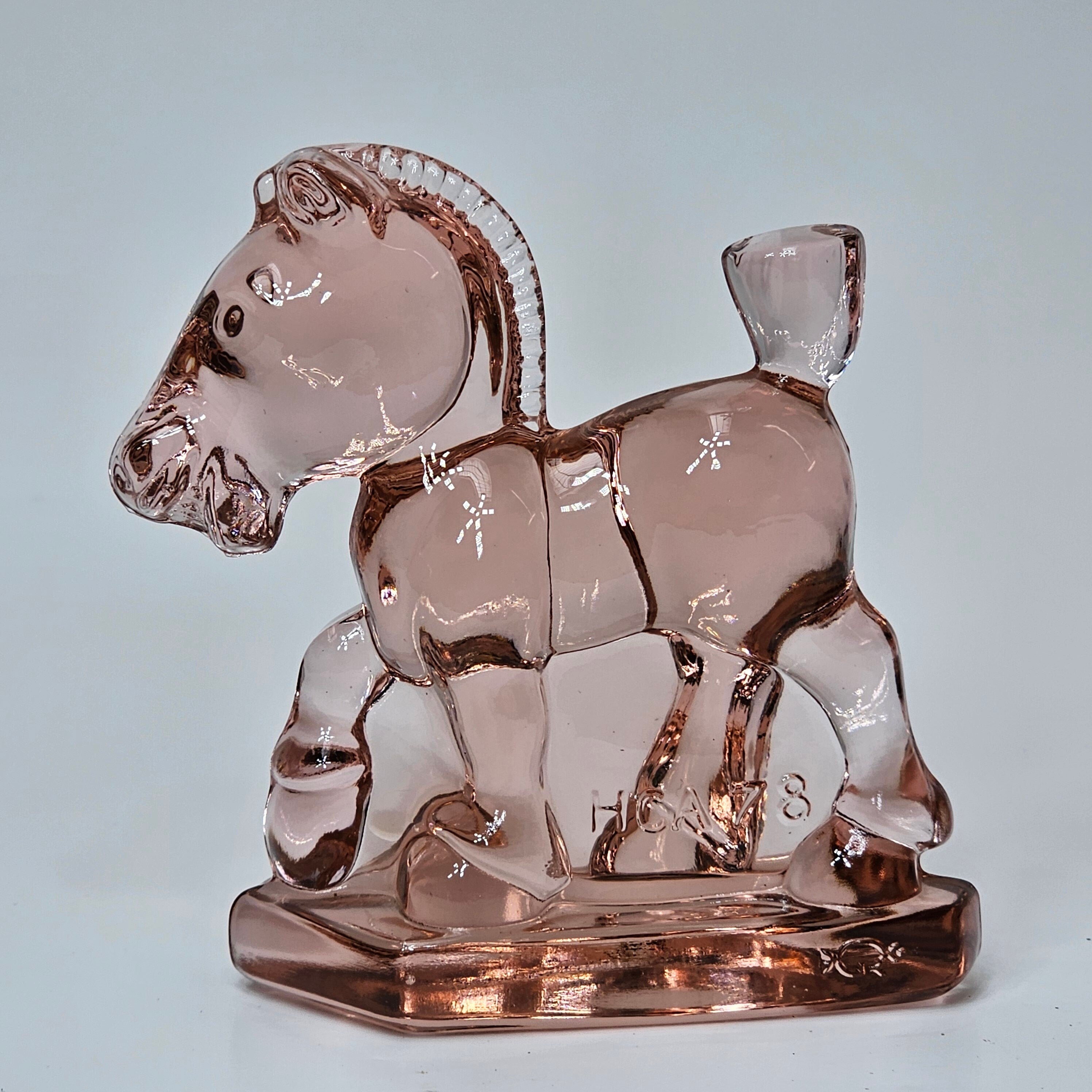1978 Heisey HCA Oscar Sparky Plug Horse Pink