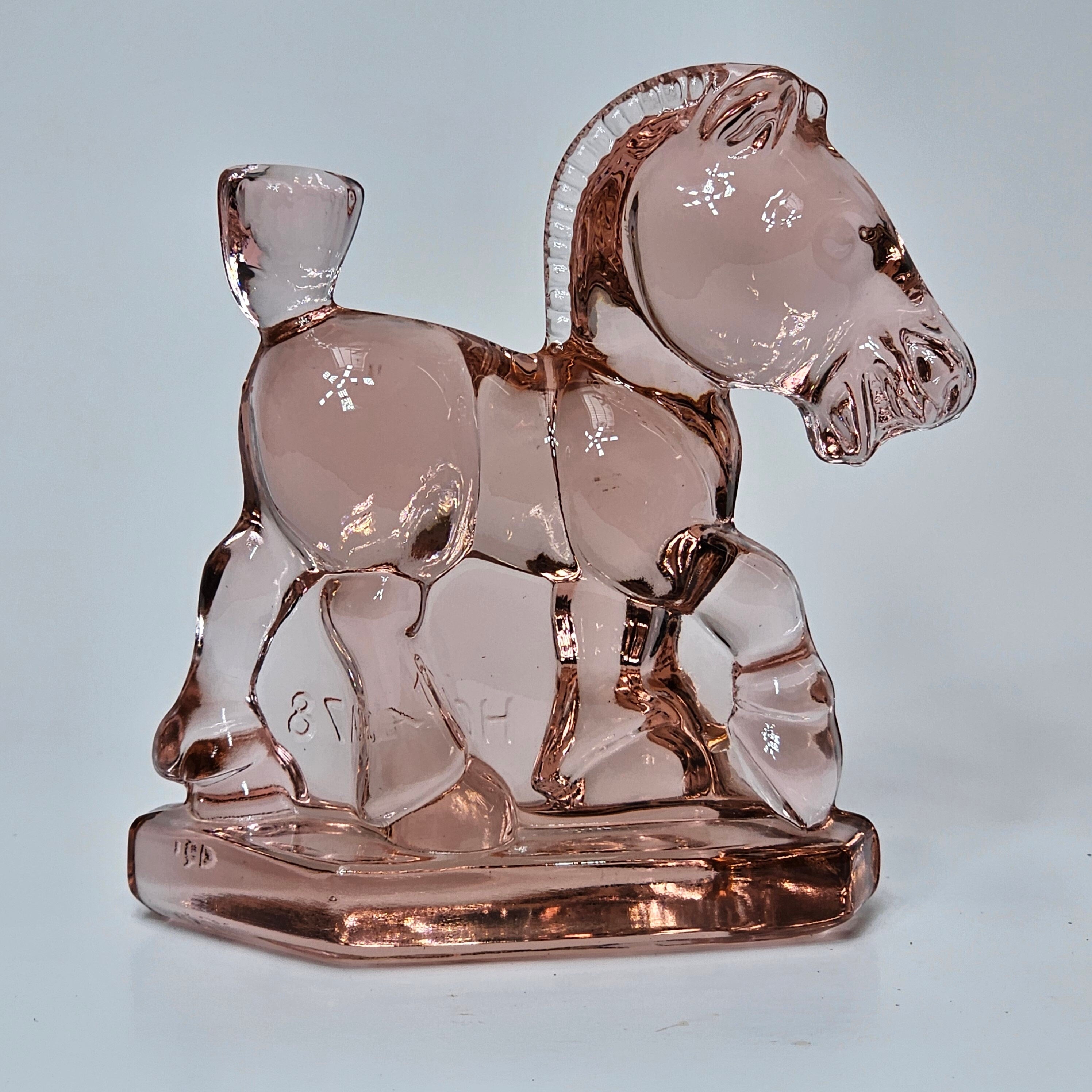 1978 Heisey HCA Oscar Sparky Plug Horse Pink
