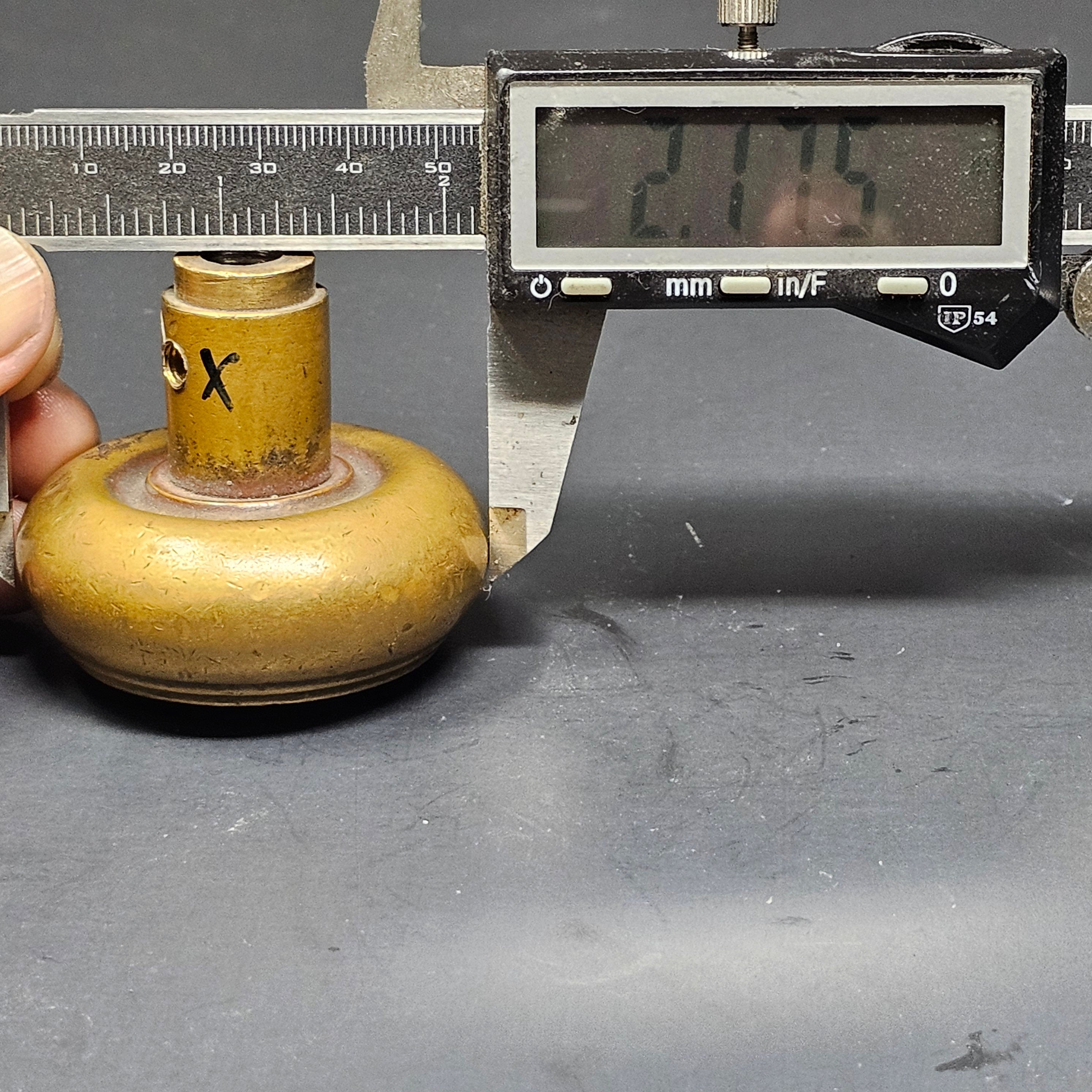 Antique Single Door Knob Solid Brass