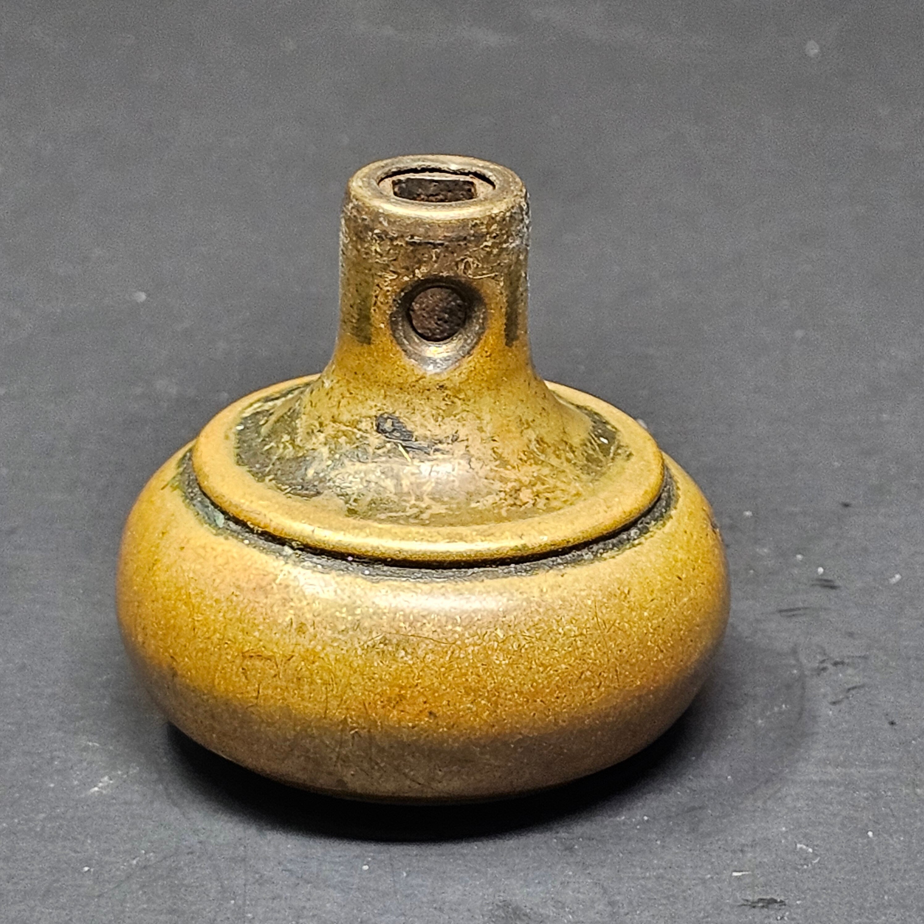 Antique Single Door Knob Solid Brass