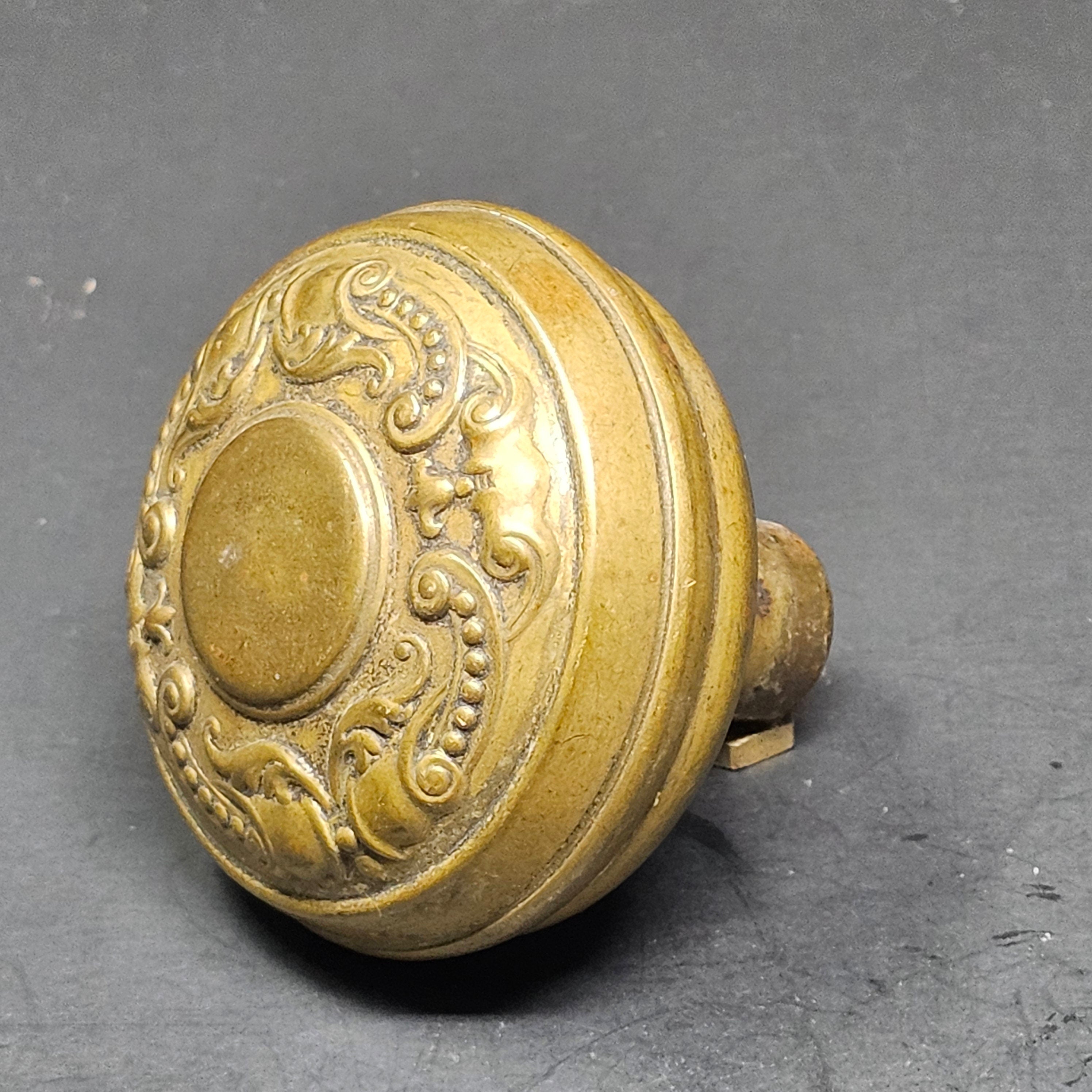 Antique Single Door Knob Solid Brass