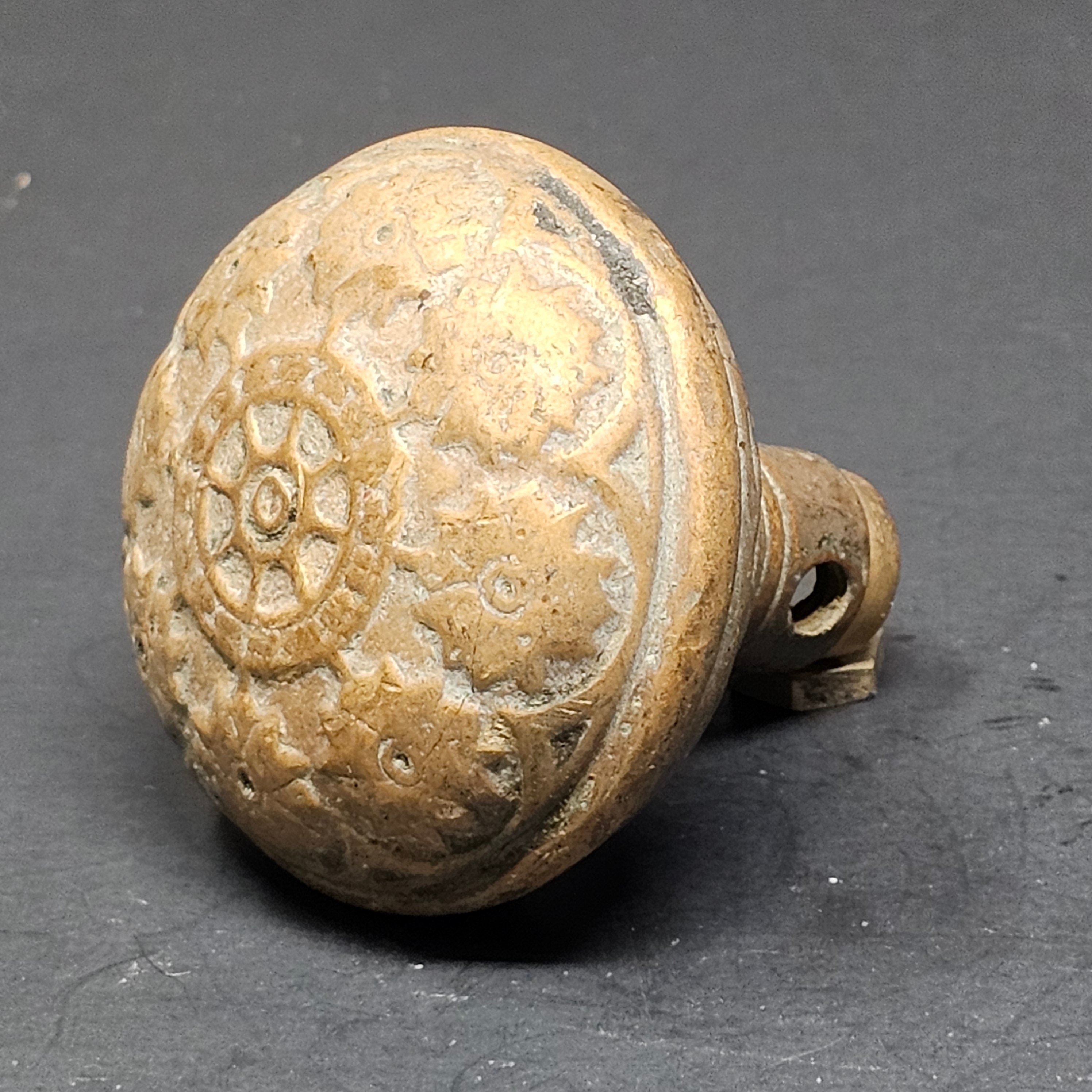 Antique Single Door Knob Solid Brass (1 lb.)