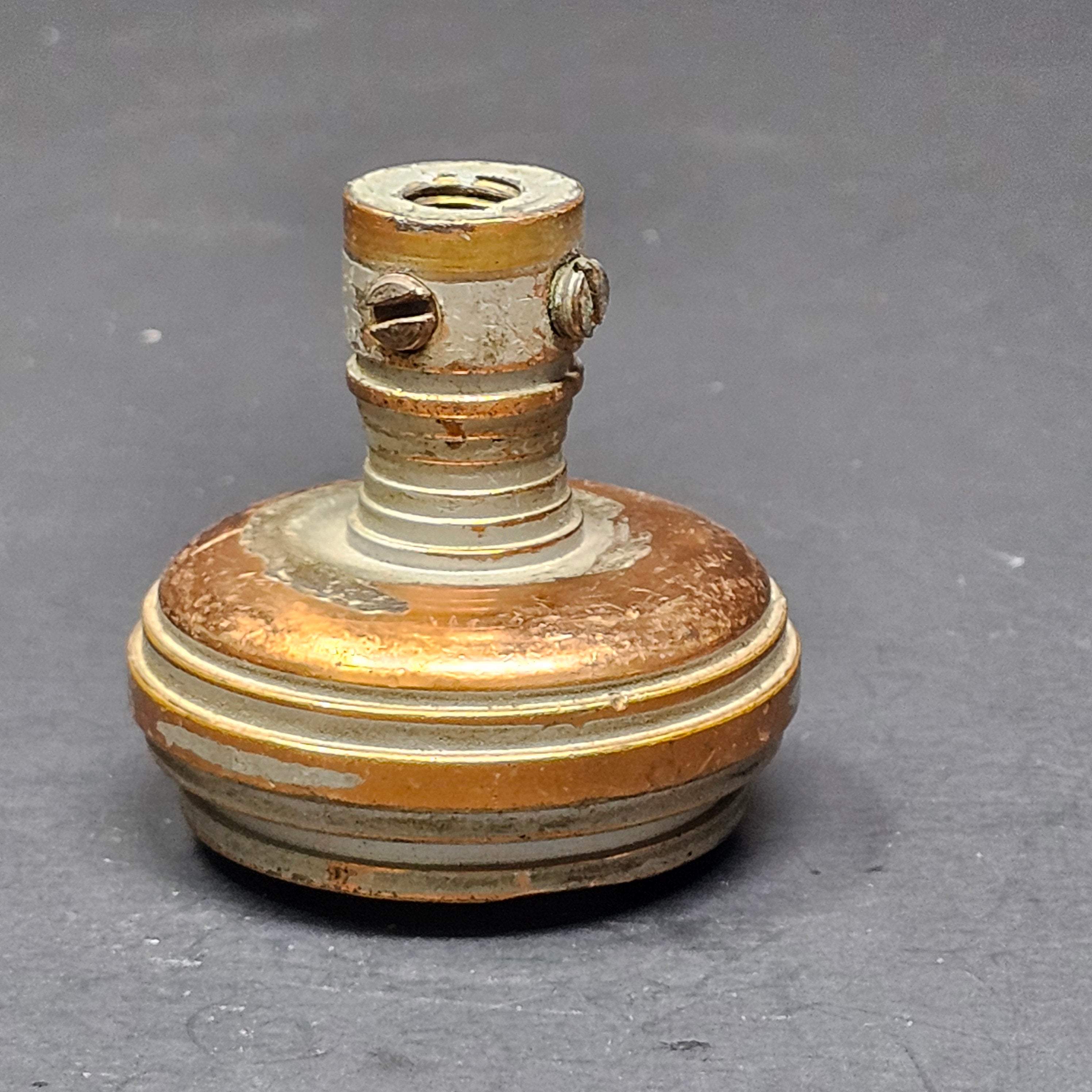 Antique Single Door Knob Solid Brass (9 oz.)